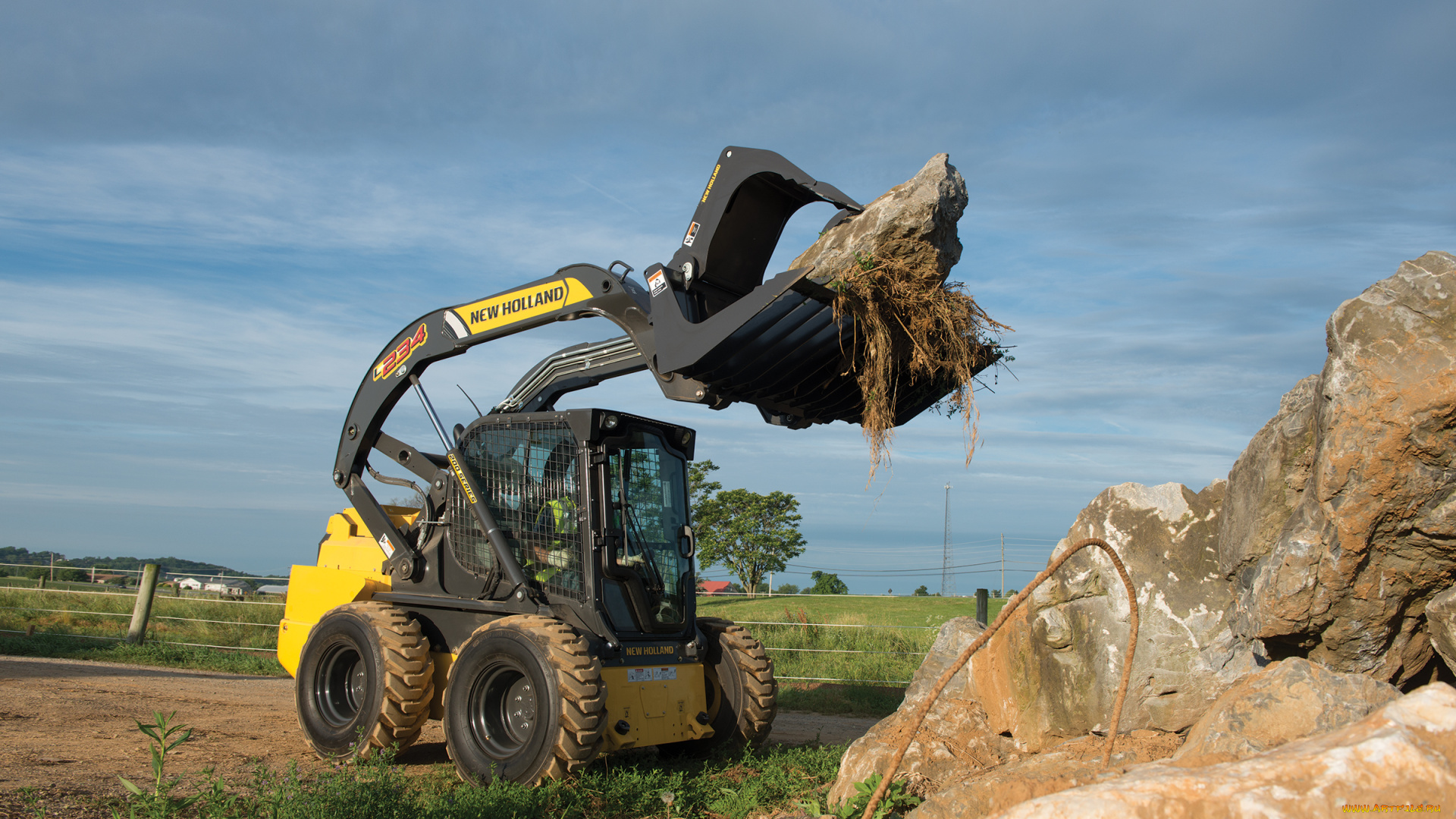 техника, фронтальные, погрузчики, new, holland