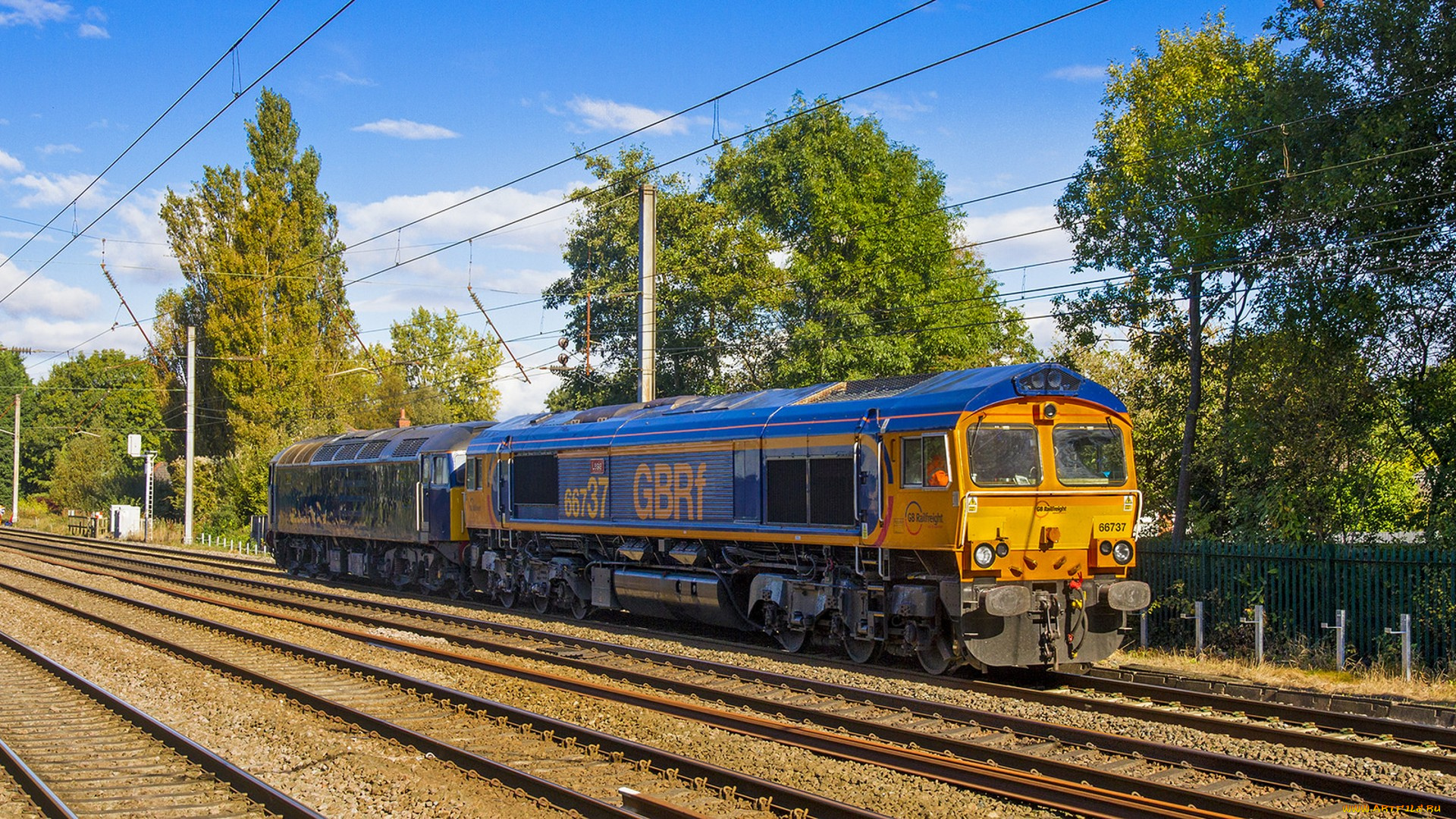 техника, поезда, локомотив, состав