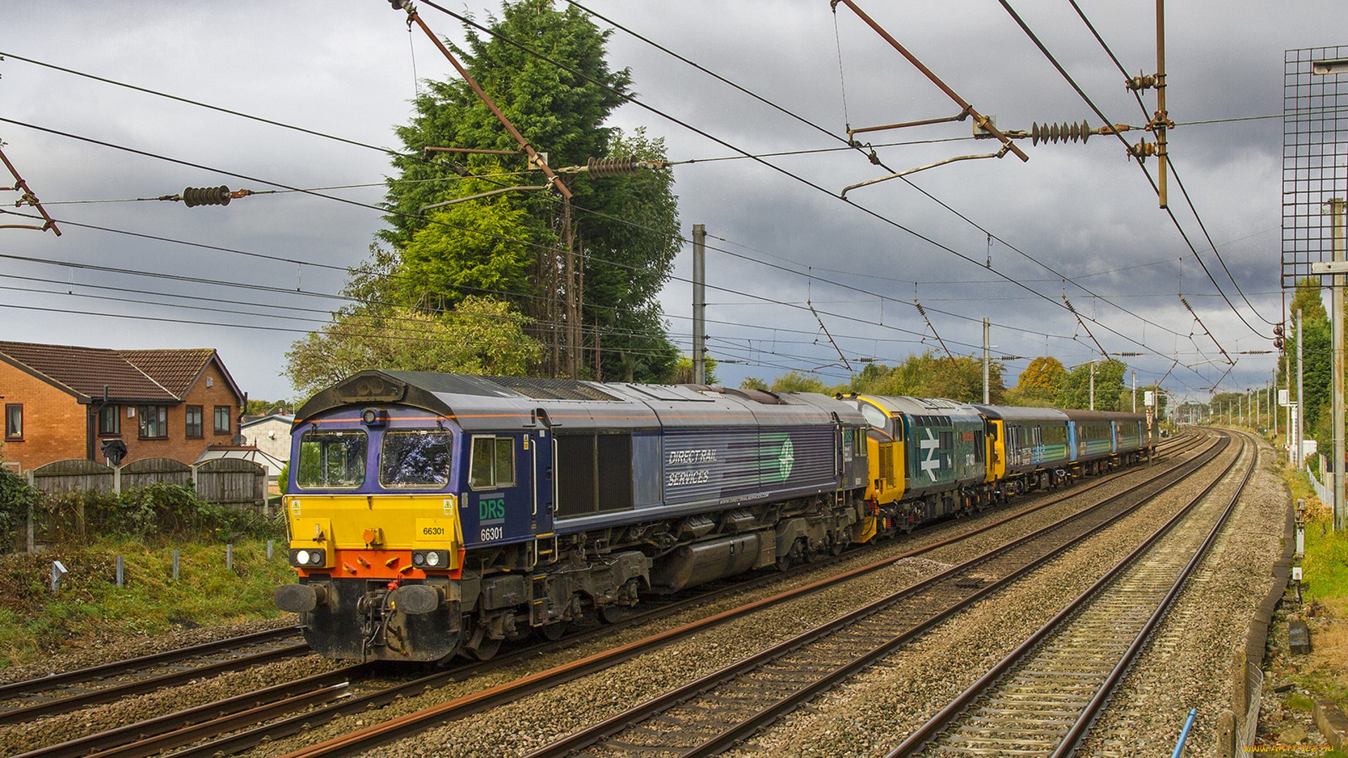 техника, поезда, локомотив, состав