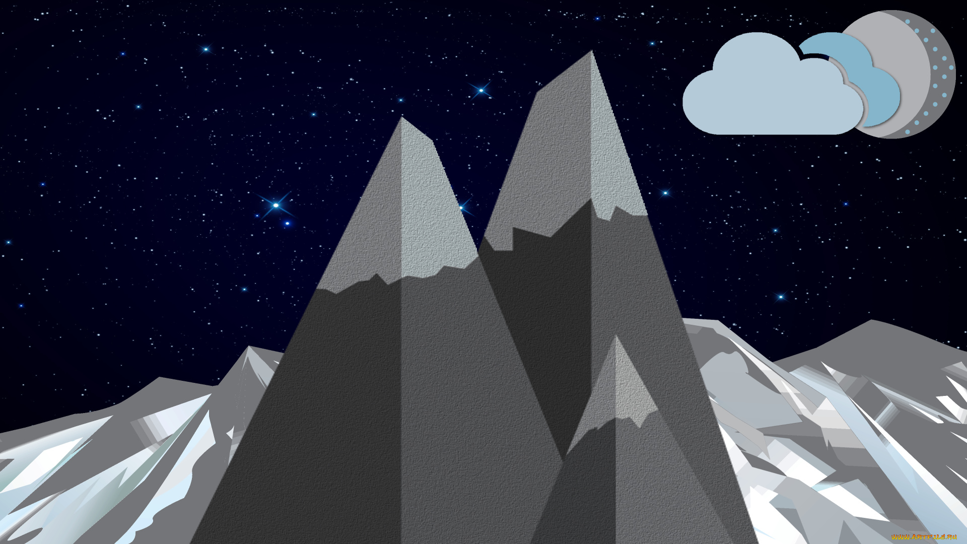 векторная, графика, природа, , nature, фон, горы