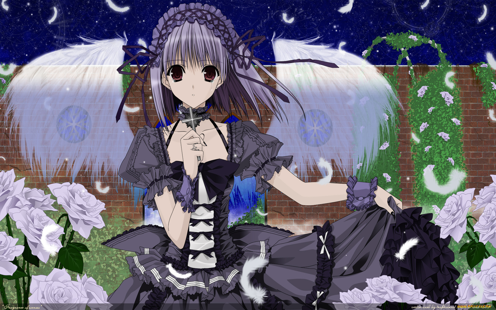 аниме, ангелы, , демоны, девушка