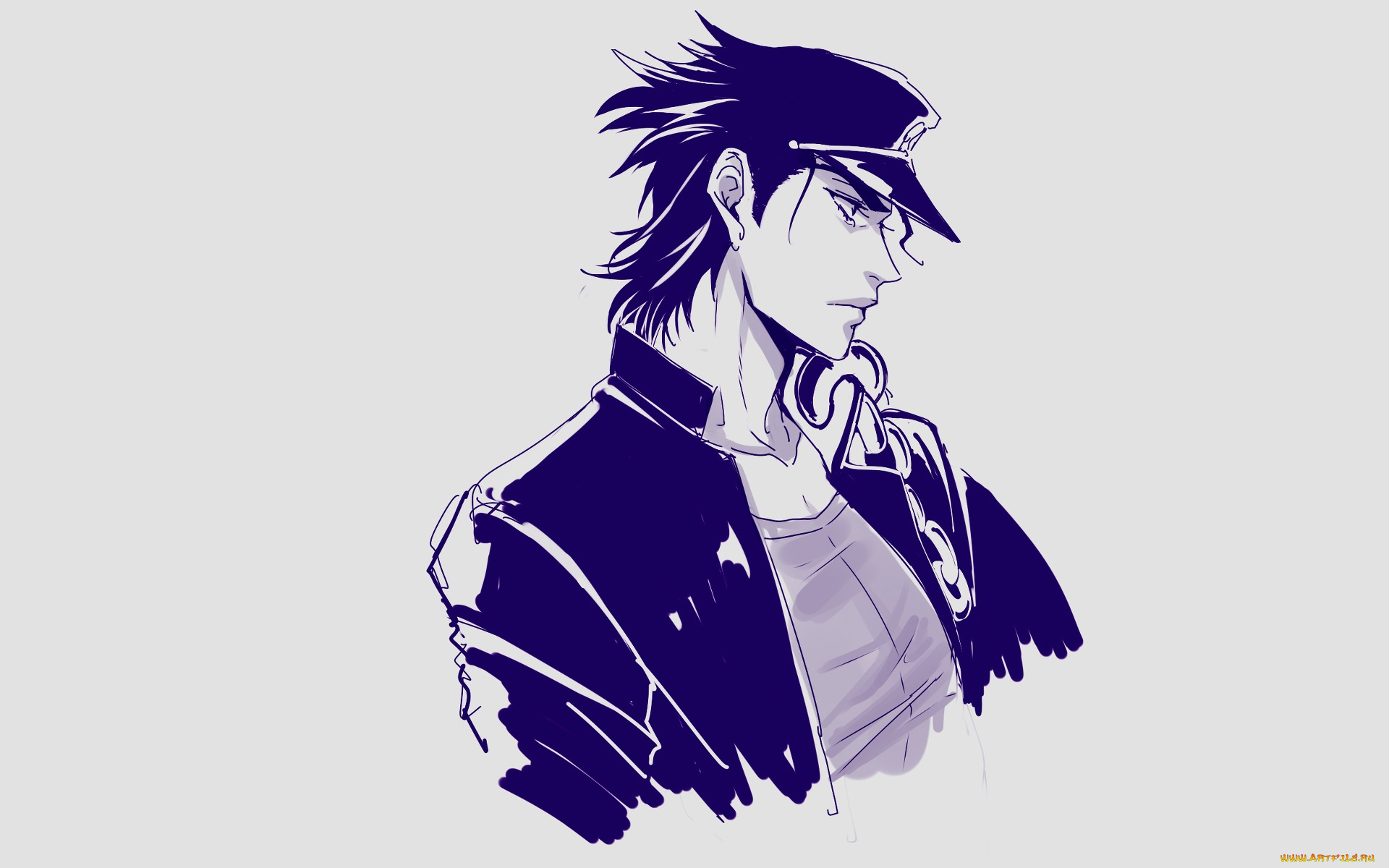 аниме, jojo`s, bizarre, adventure, парень