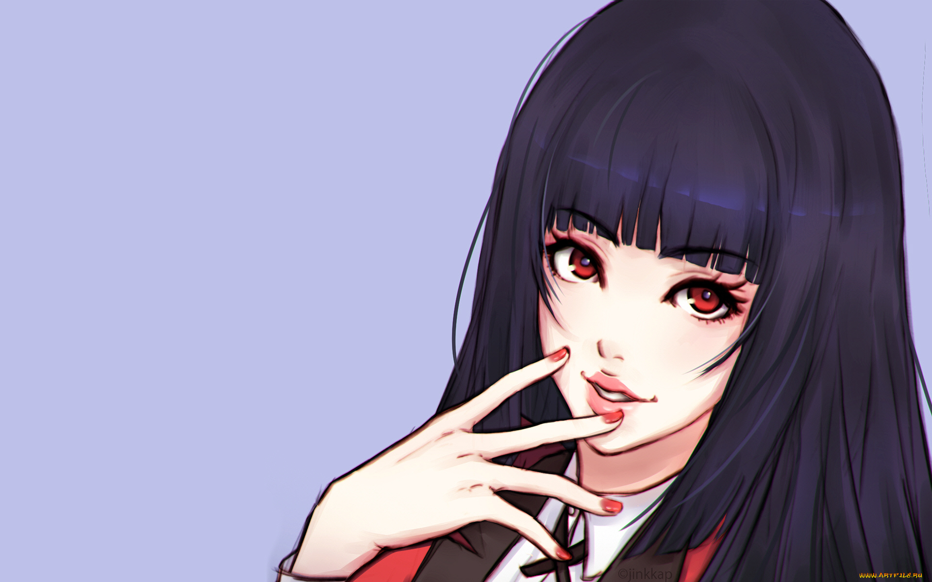 аниме, kakegurui, девушка