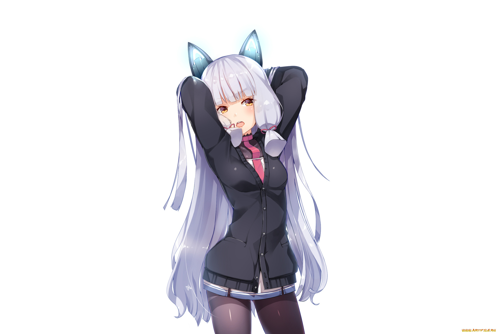 аниме, kantai, collection, девушка, фон, взгляд