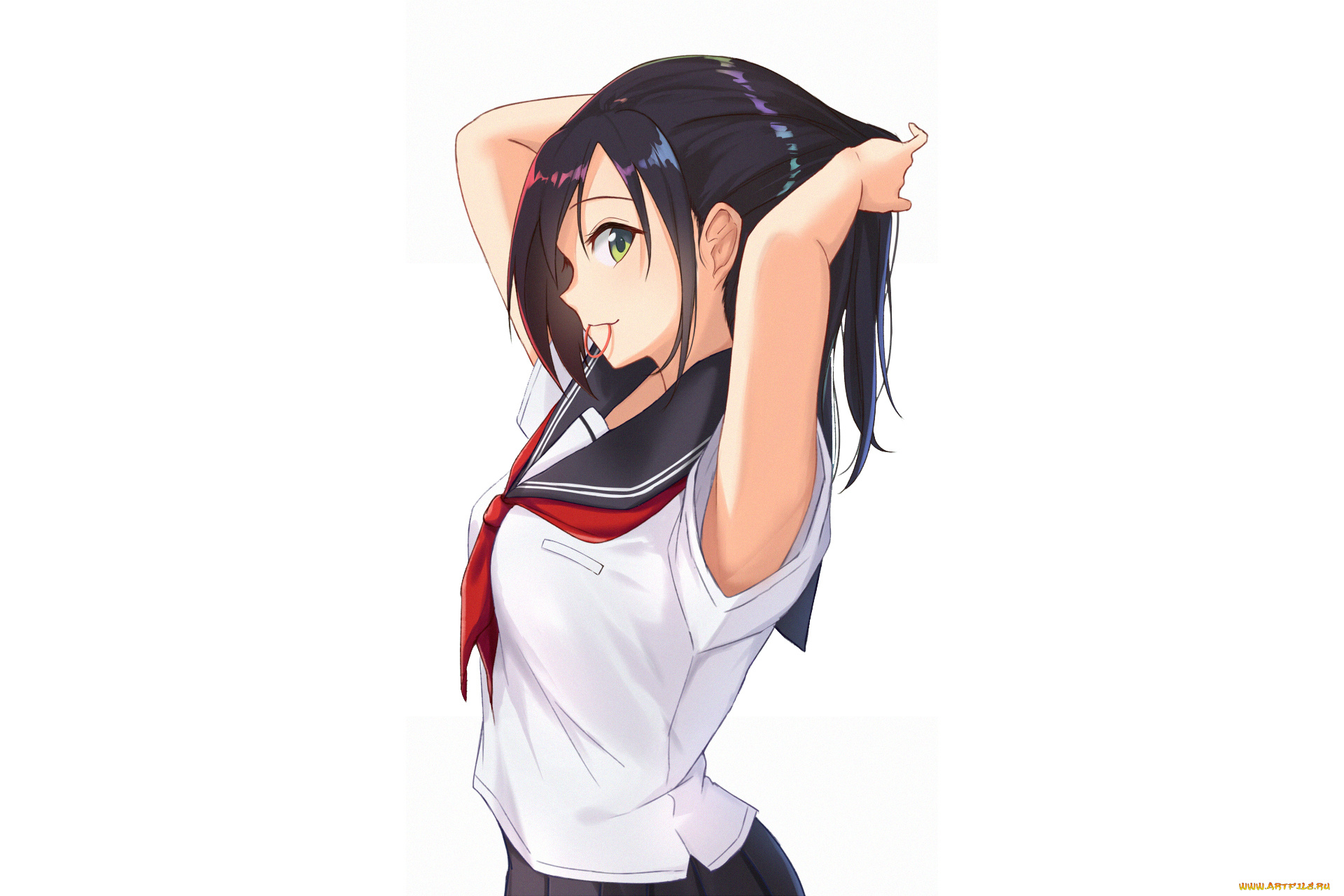 аниме, unknown, , другое, фон, взгляд, девушка