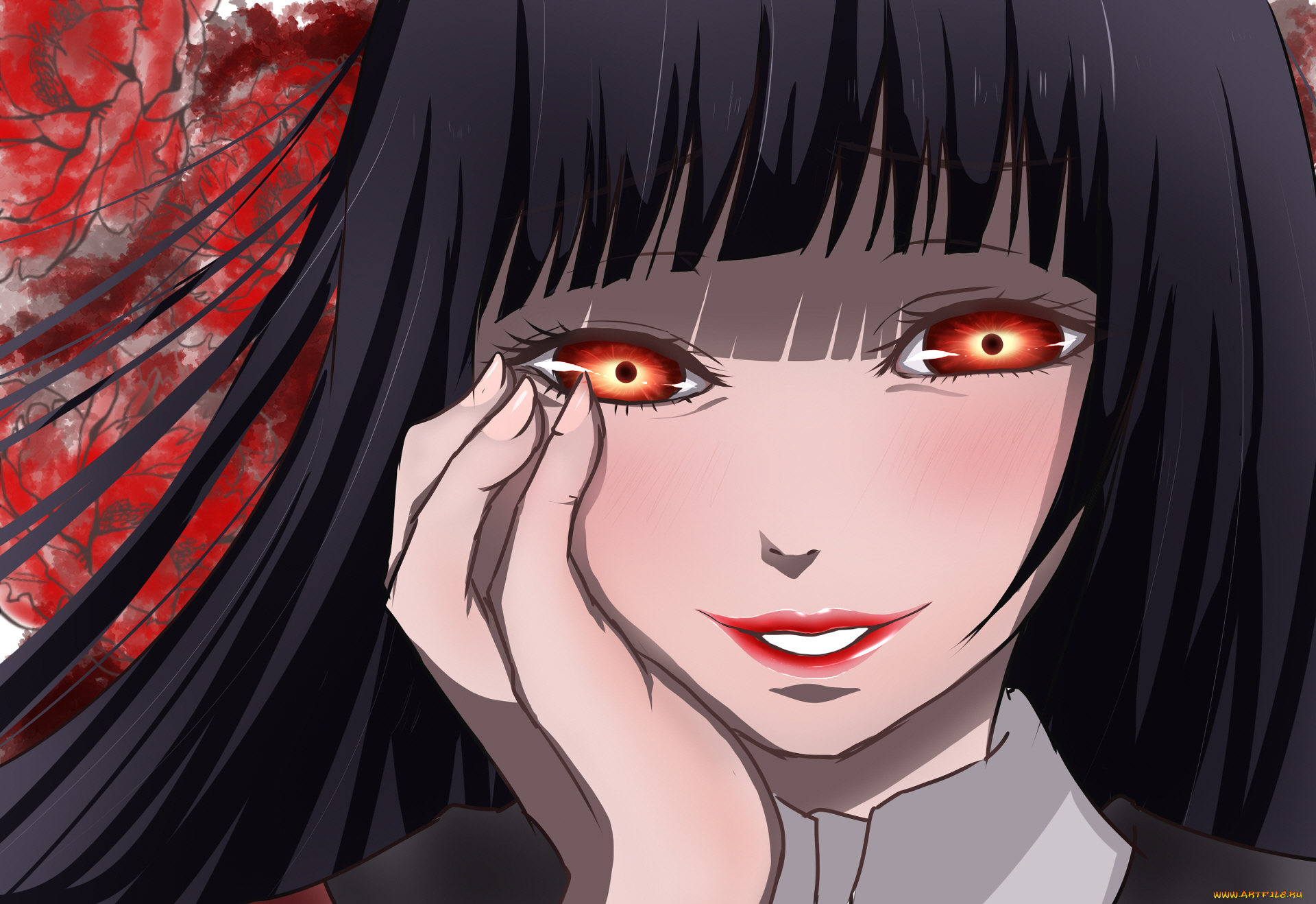 аниме, kakegurui, девушка