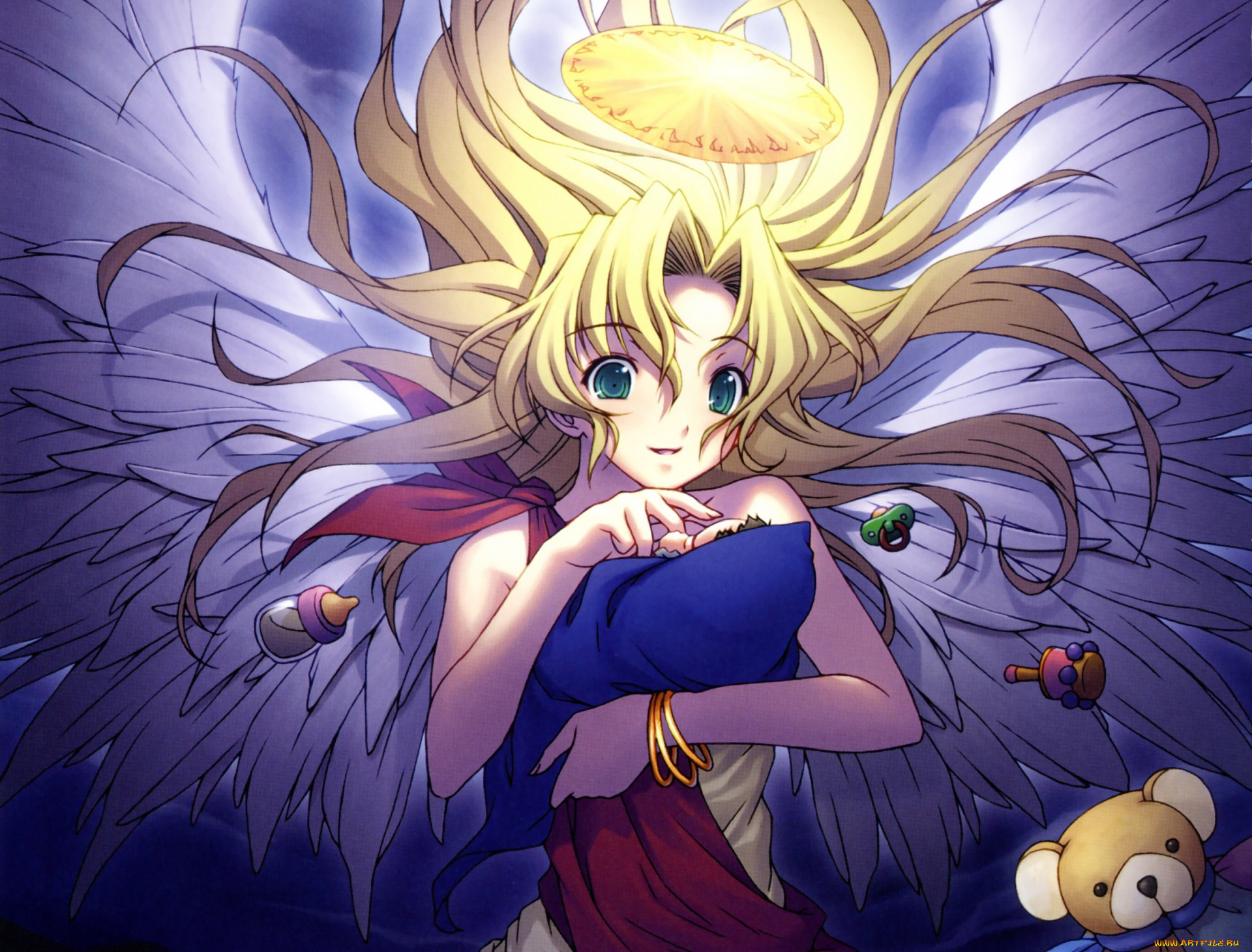 аниме, ангелы, , демоны, девушка