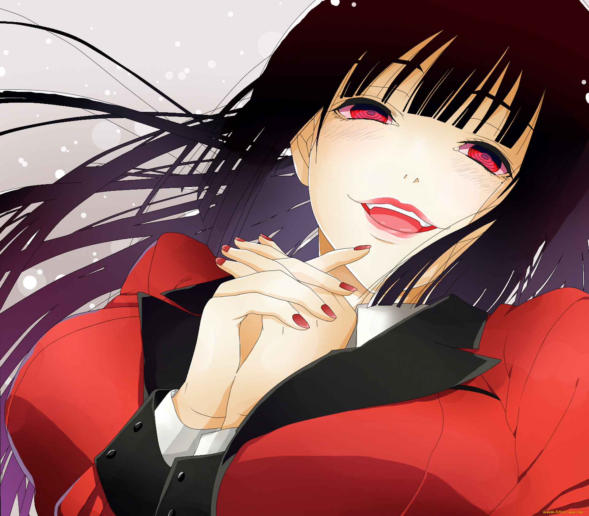 аниме, kakegurui, девушка