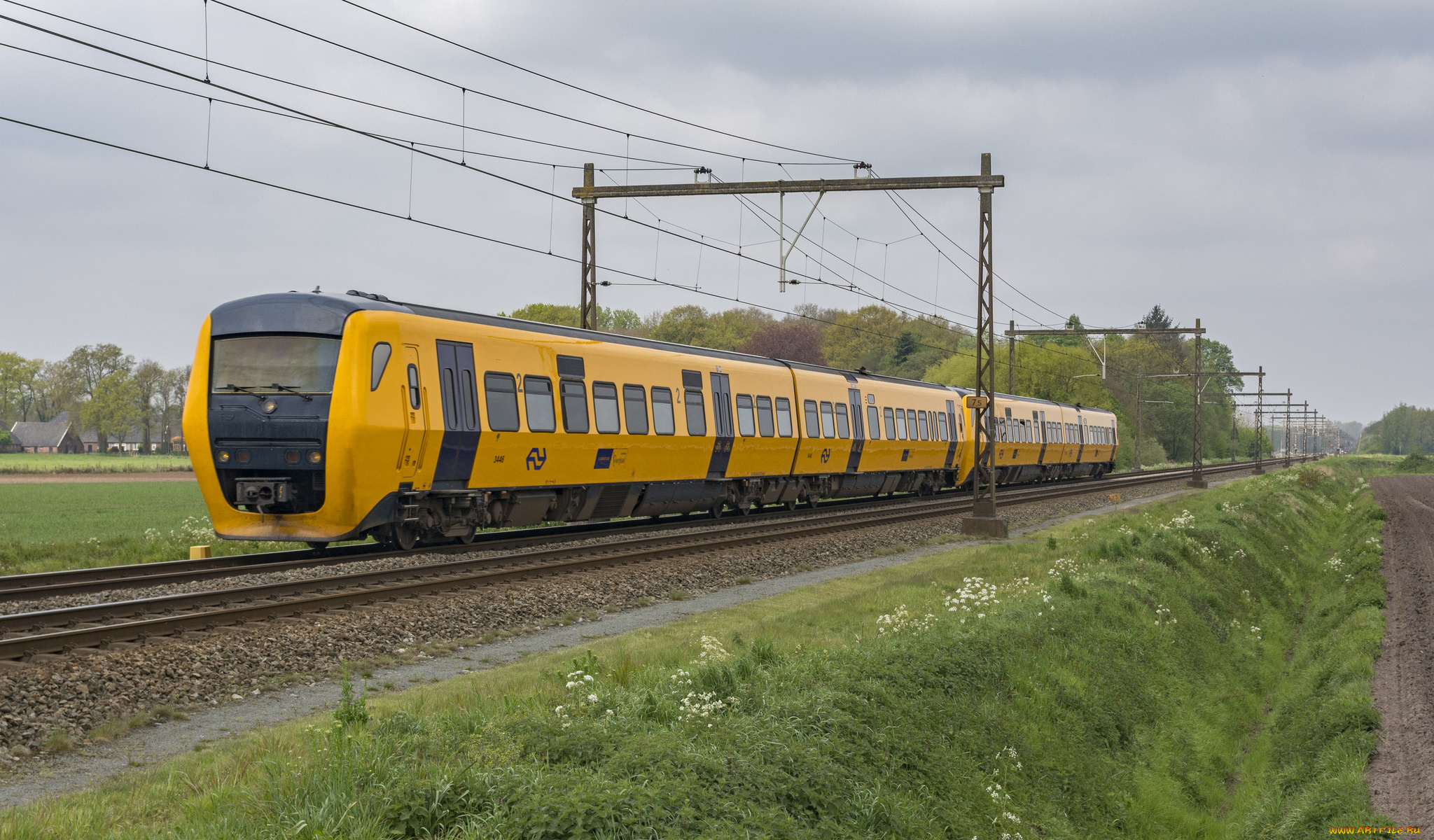 техника, поезда, локомотив, состав