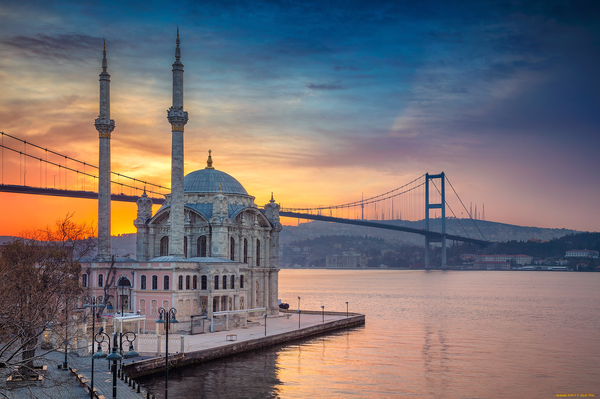 ortakoy, mosque, , istanbul, города, стамбул, , турция