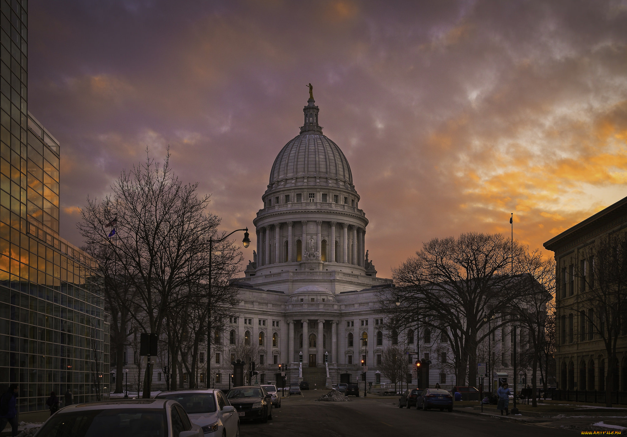 wisconsin, state, capitol, города, -, здания, , дома, капитолий