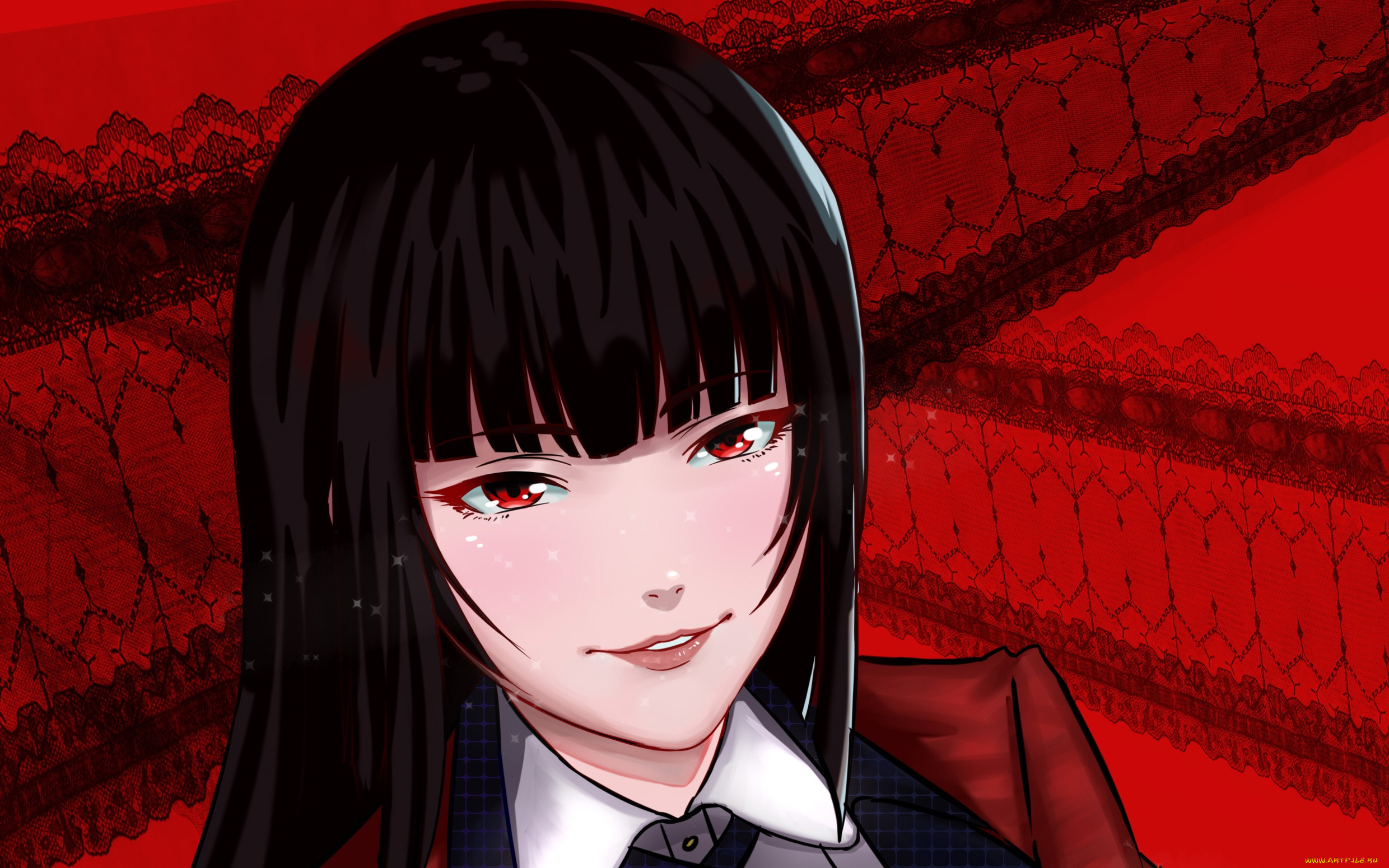 аниме, kakegurui, девушка