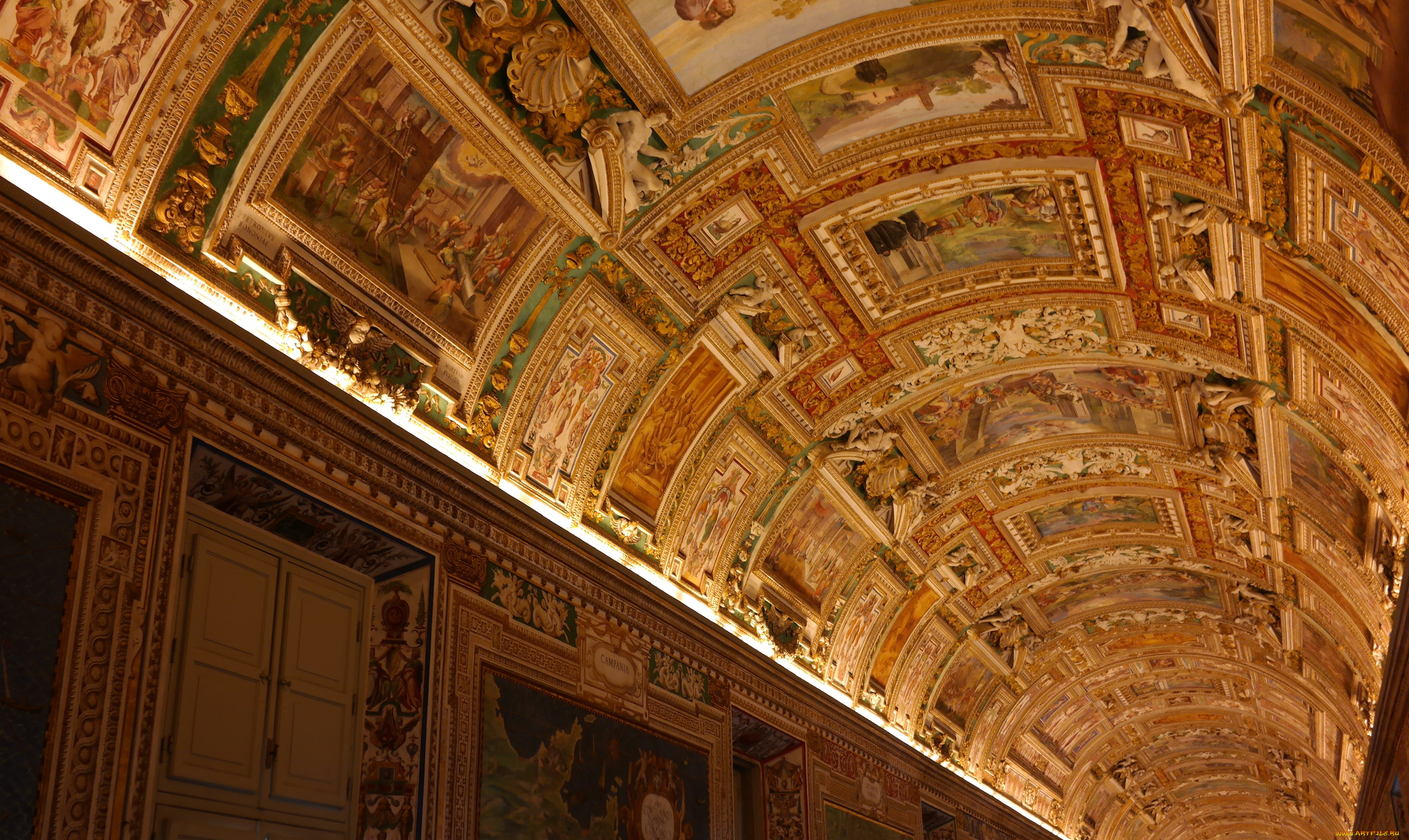 разное, рельефы, , статуи, , музейные, экспонаты, потолок, коридор, галерея, ватикан, музеи, ватикана