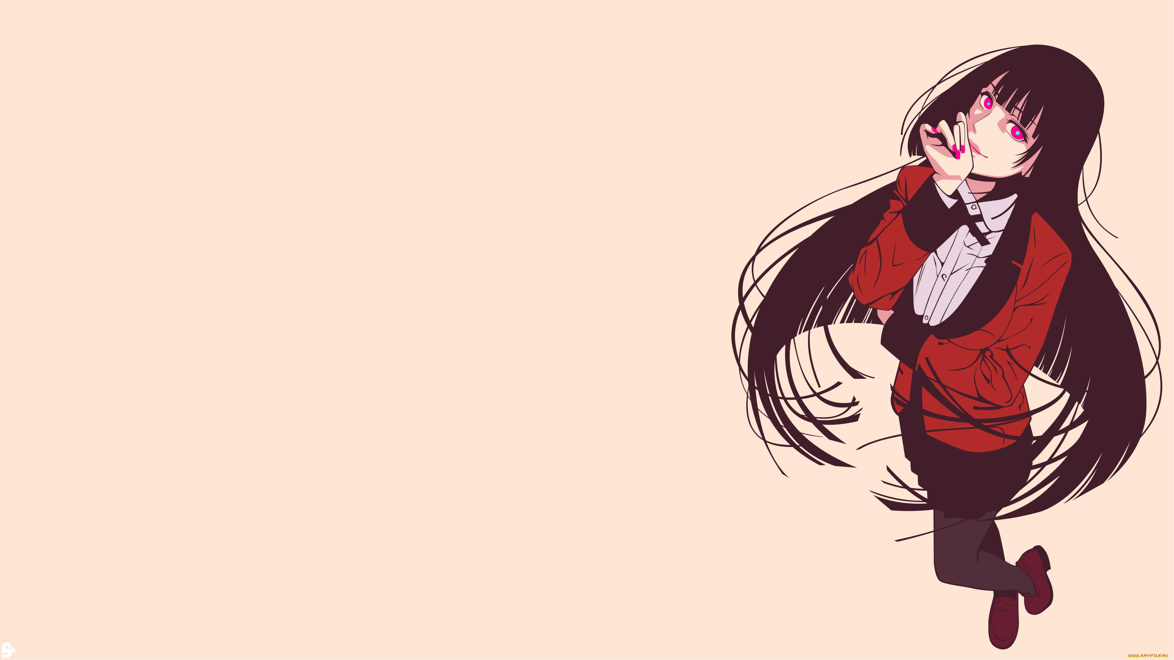 аниме, kakegurui, девушка