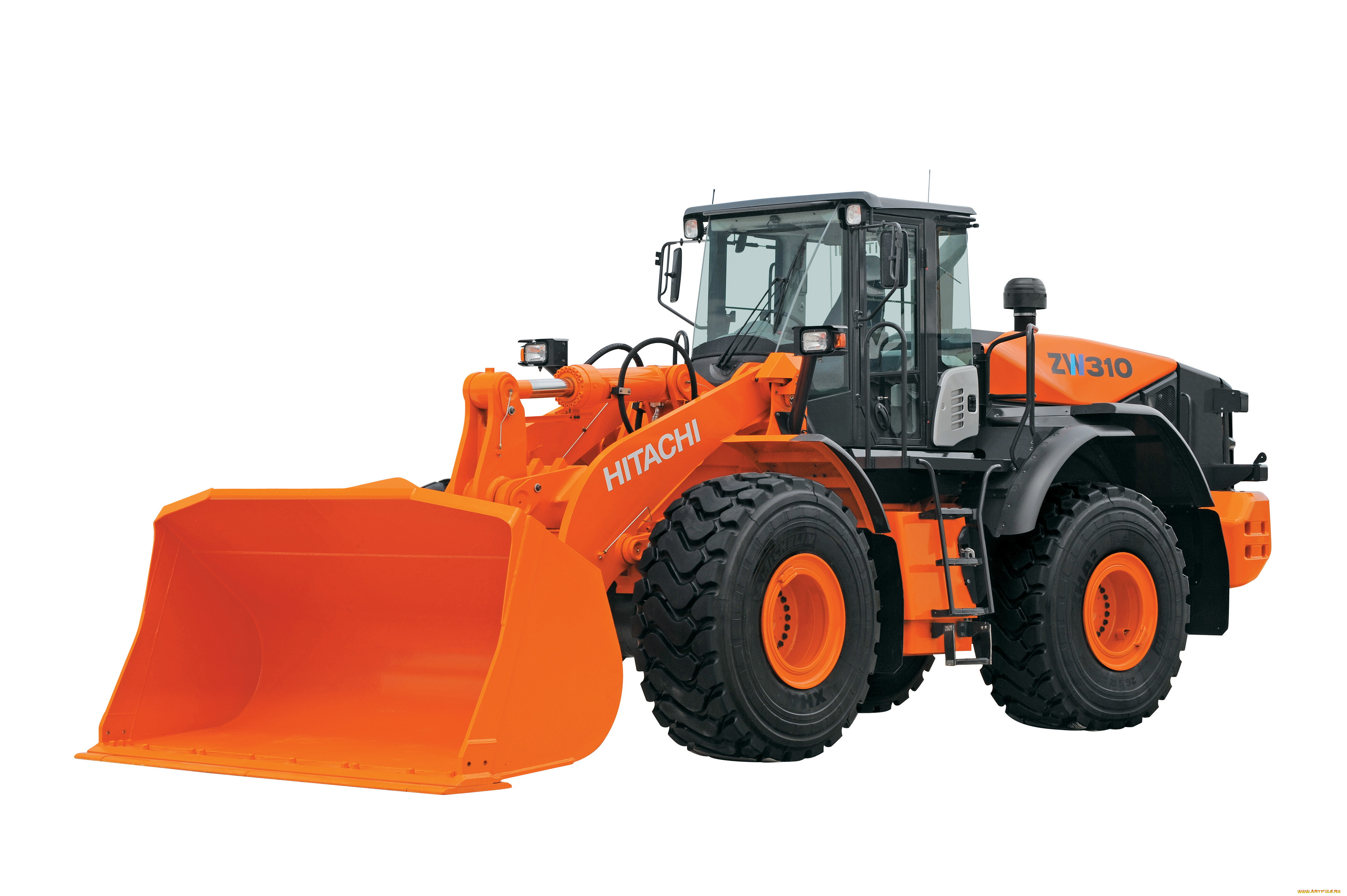 техника, фронтальные, погрузчики, hitachi