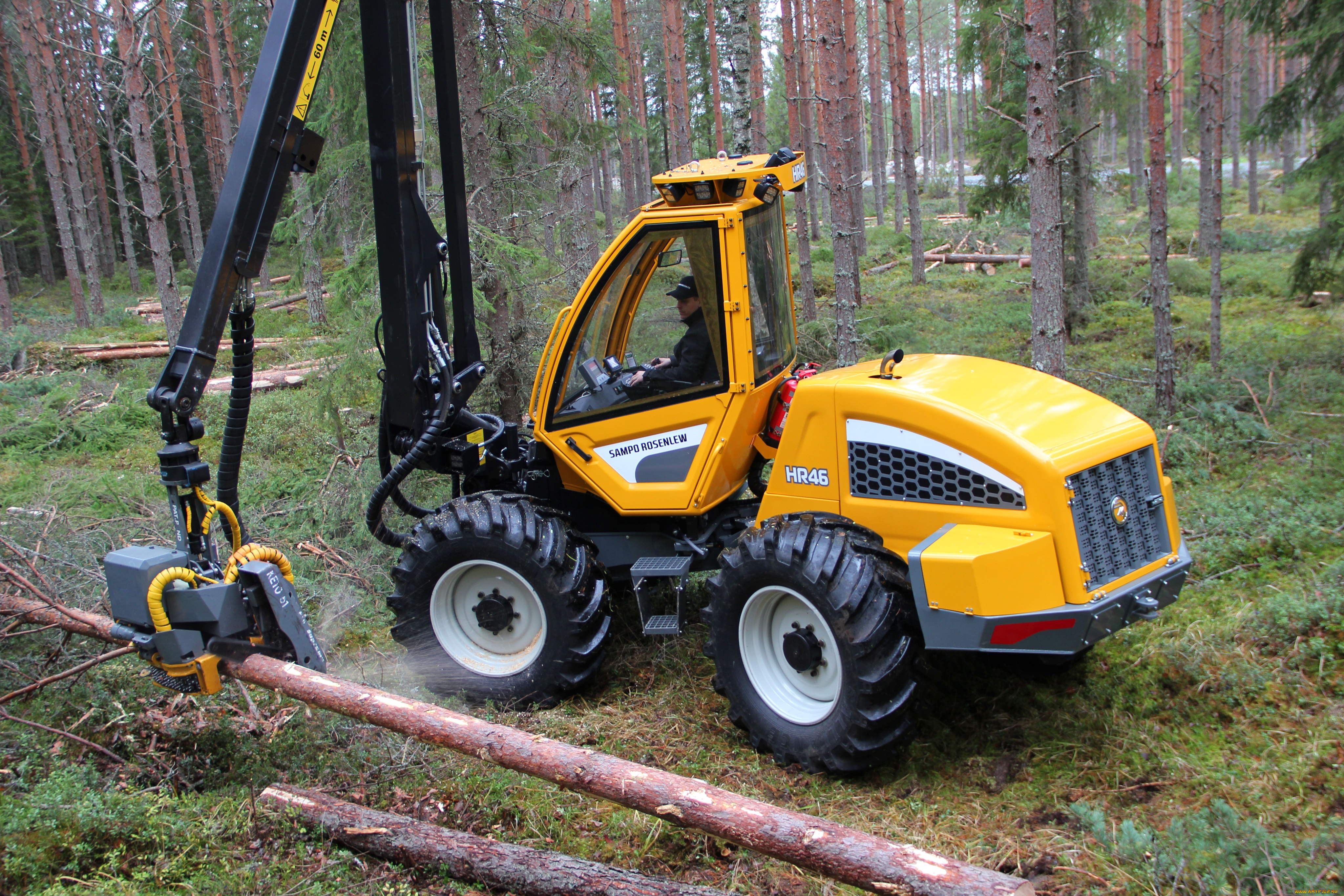 техника, лесоповалочная, техника, sampo