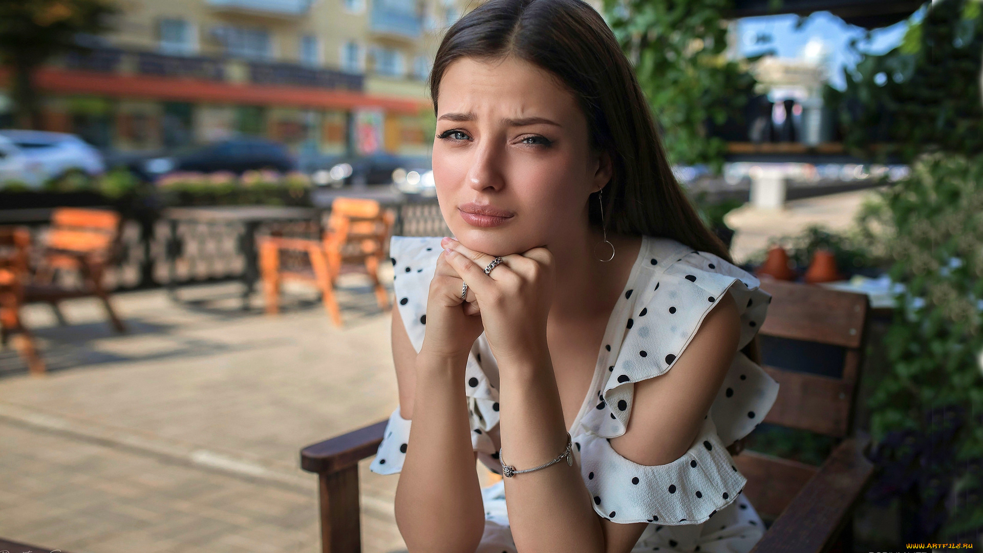 девушки, -unsort, , брюнетки, темноволосые, печаль, портрет, женщина