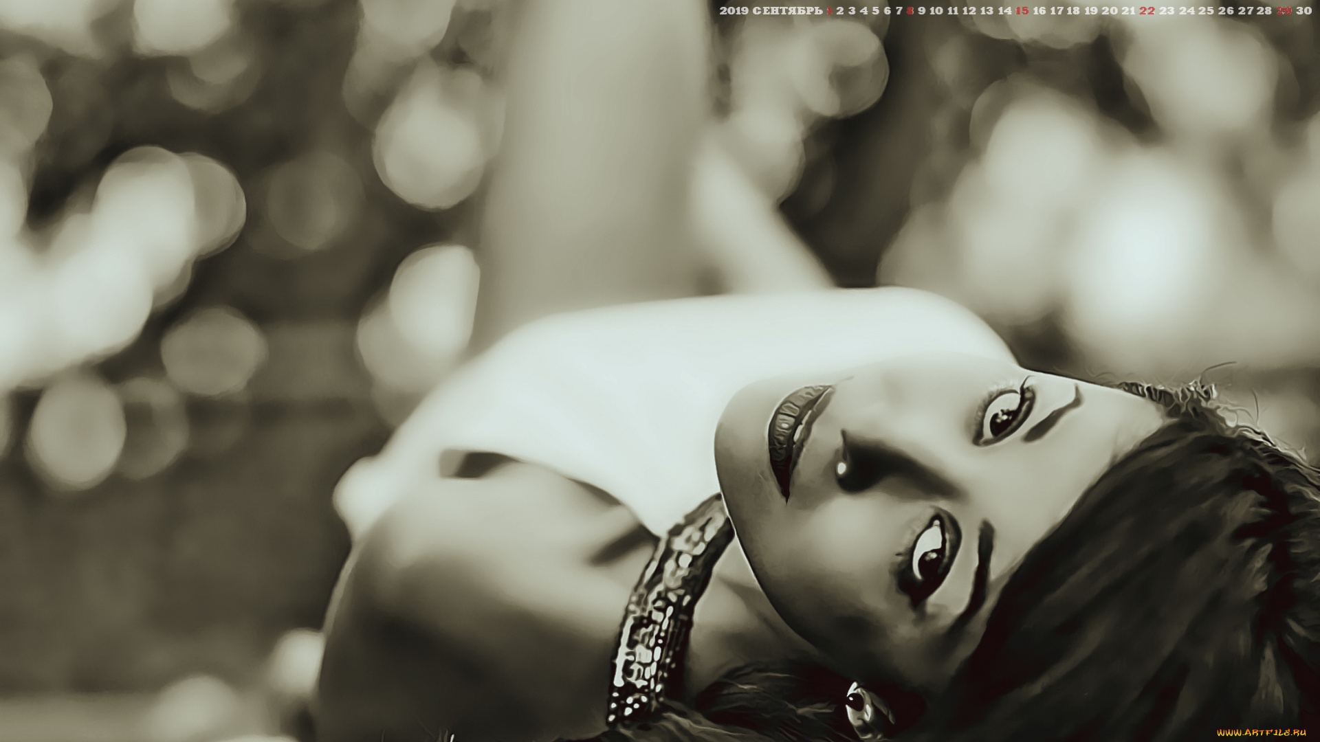 календари, компьютерный, дизайн, 2019, calendar, девушка, женщина, взгляд, боке