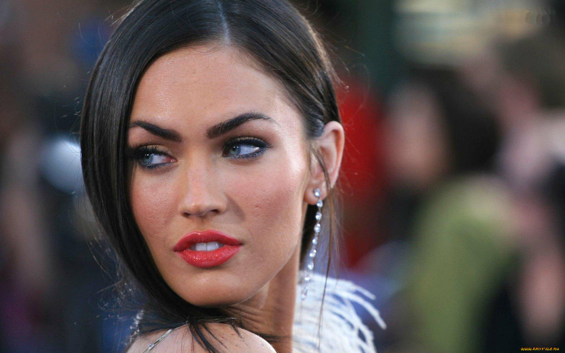 девушки, megan, fox, лицо, брюнетка, актриса