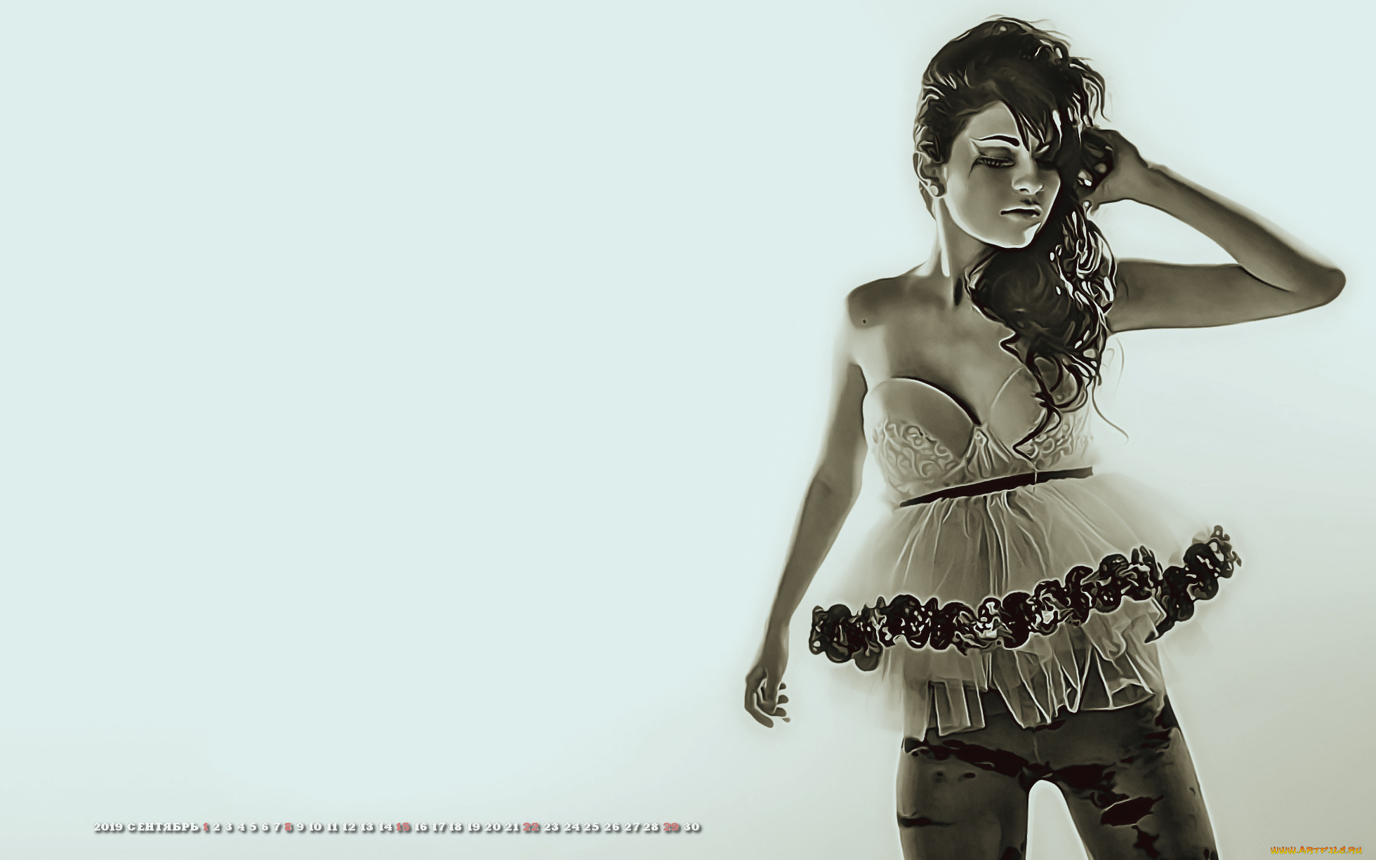 календари, компьютерный, дизайн, девушка, 2019, calendar, женщина