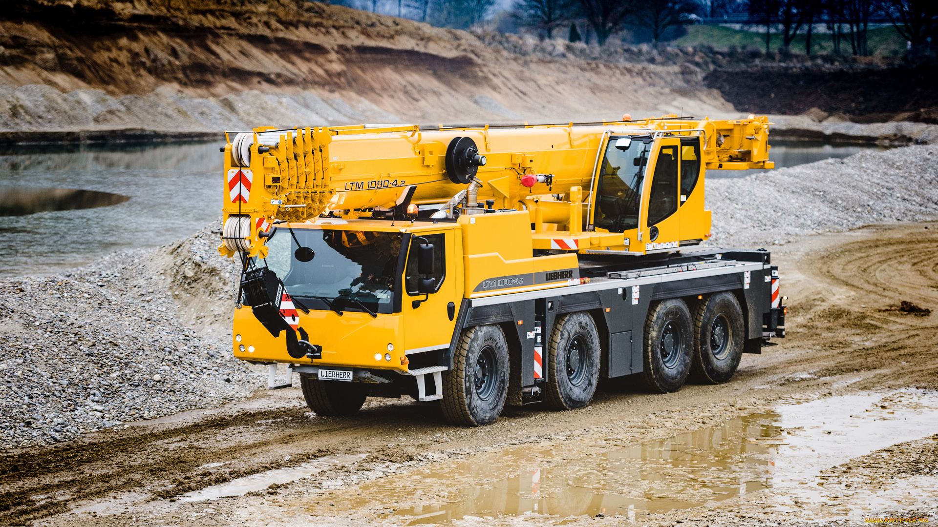2020, liebherr, ltm, 1090, техника, краны, liebherr, ltm, 1090, 4k, автокран, строительная, грузовики, 2020, года, hdr, дорожное, строительство, спецтехника