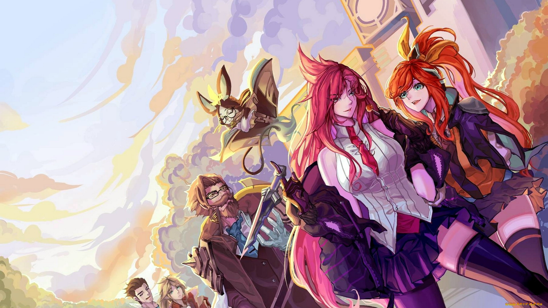 видео, игры, league, of, legends, персонажи, улица