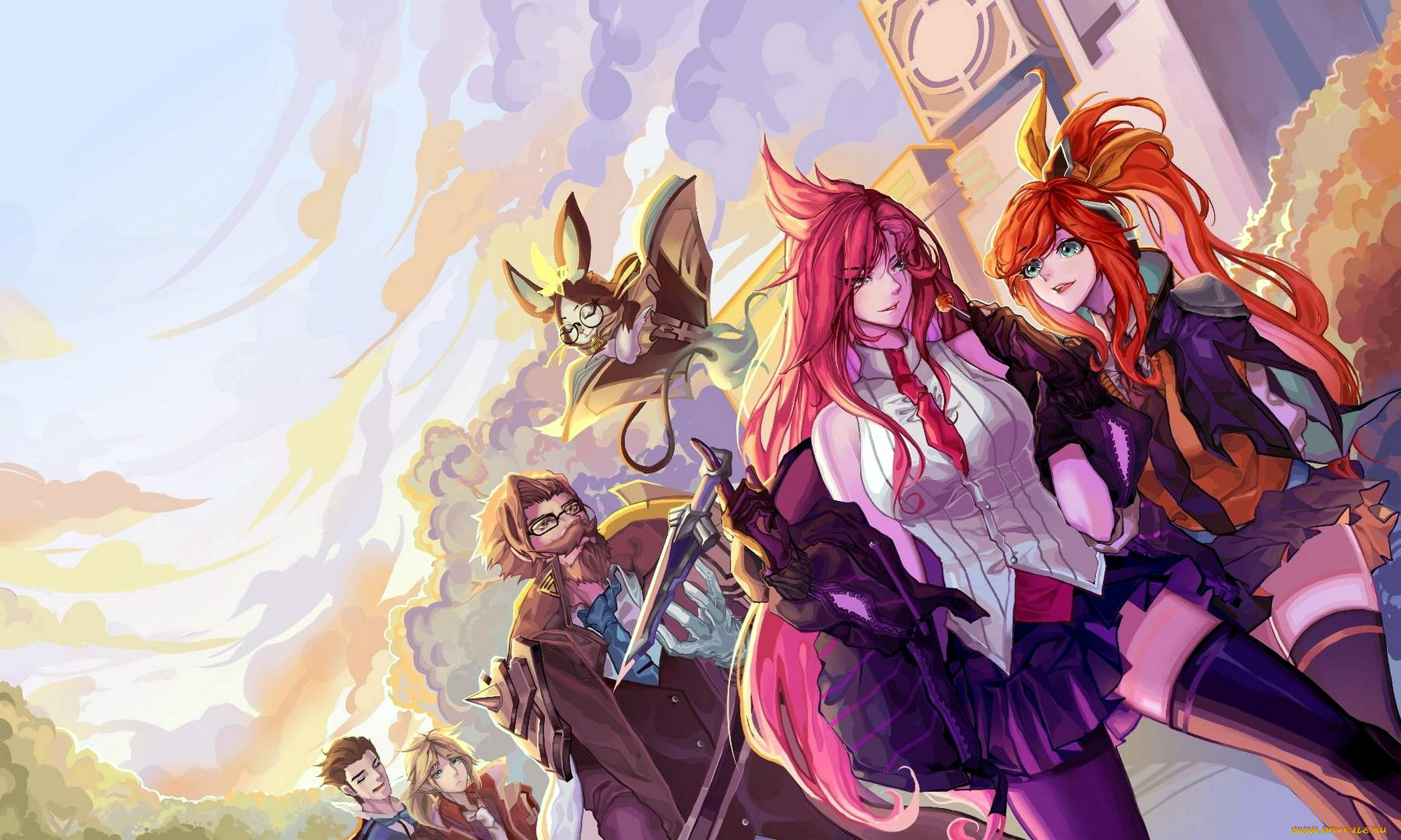 видео, игры, league, of, legends, персонажи, улица