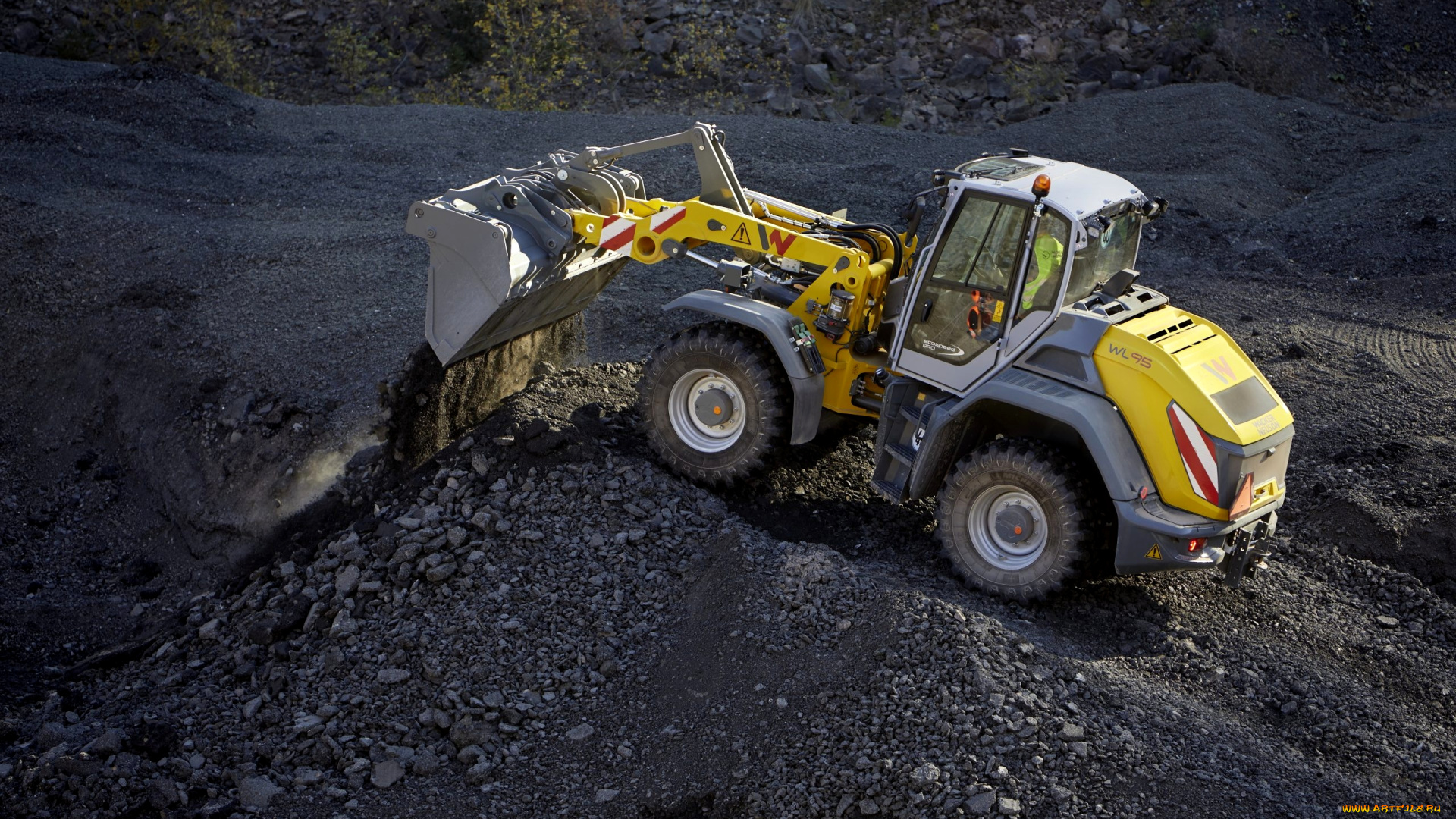 техника, фронтальные, погрузчики, wacker