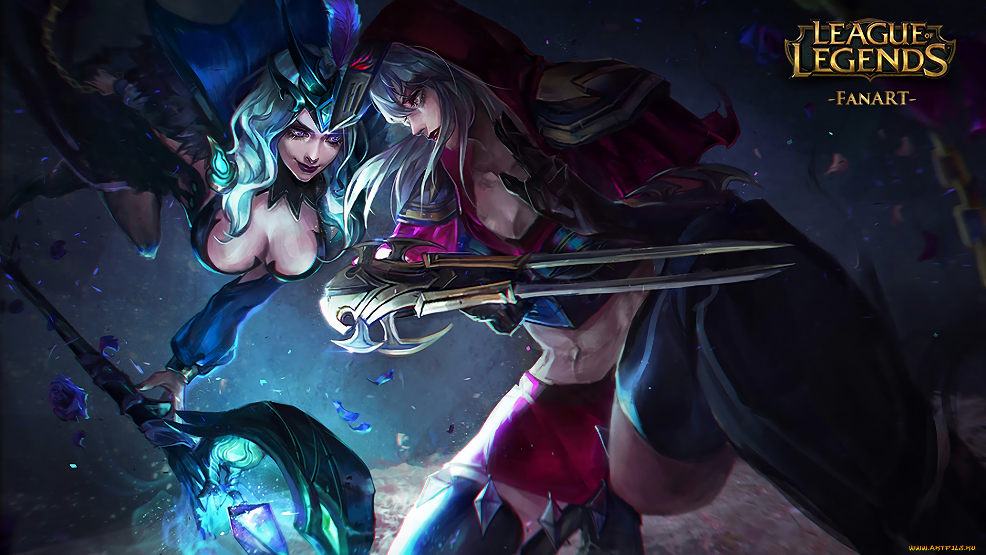 видео, игры, league, of, legends, zed, leblanc