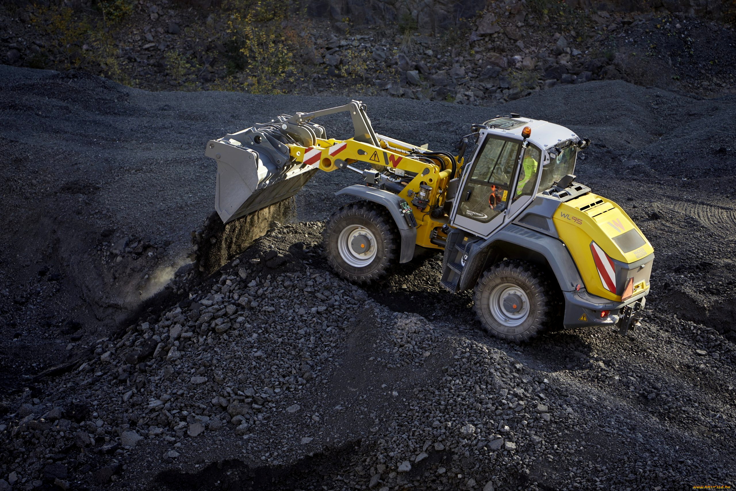 техника, фронтальные, погрузчики, wacker
