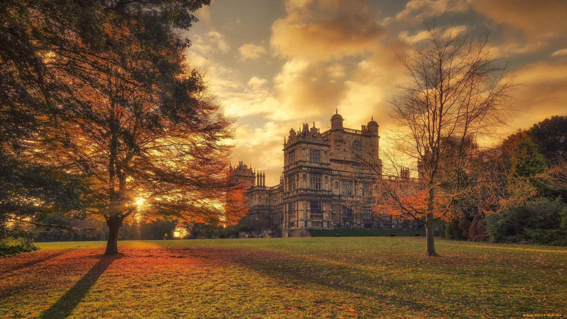 wollaton, hall, nottingham, england, города, -, здания, , дома, wollaton, hall