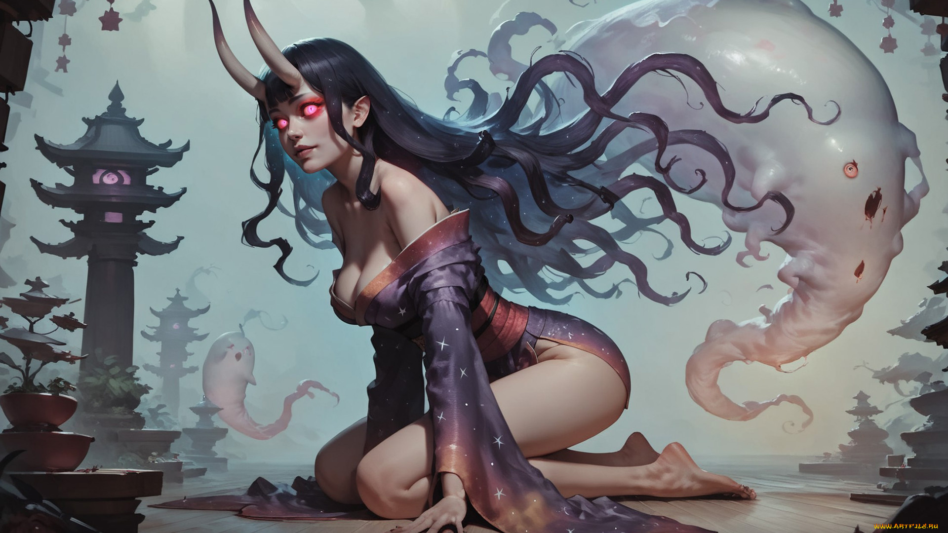 фэнтези, демоны, нейросети, графика, нейроарт, ai, art, нейронные, сети, рисунки, нейро, искусство, нейрографика, graphics, neuroart, neural, networks, drawings, neuro, neurography