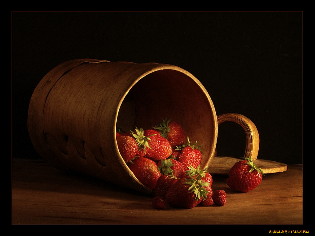таня, волкова, простой, этюд, клубникой, еда, клубника, земляника