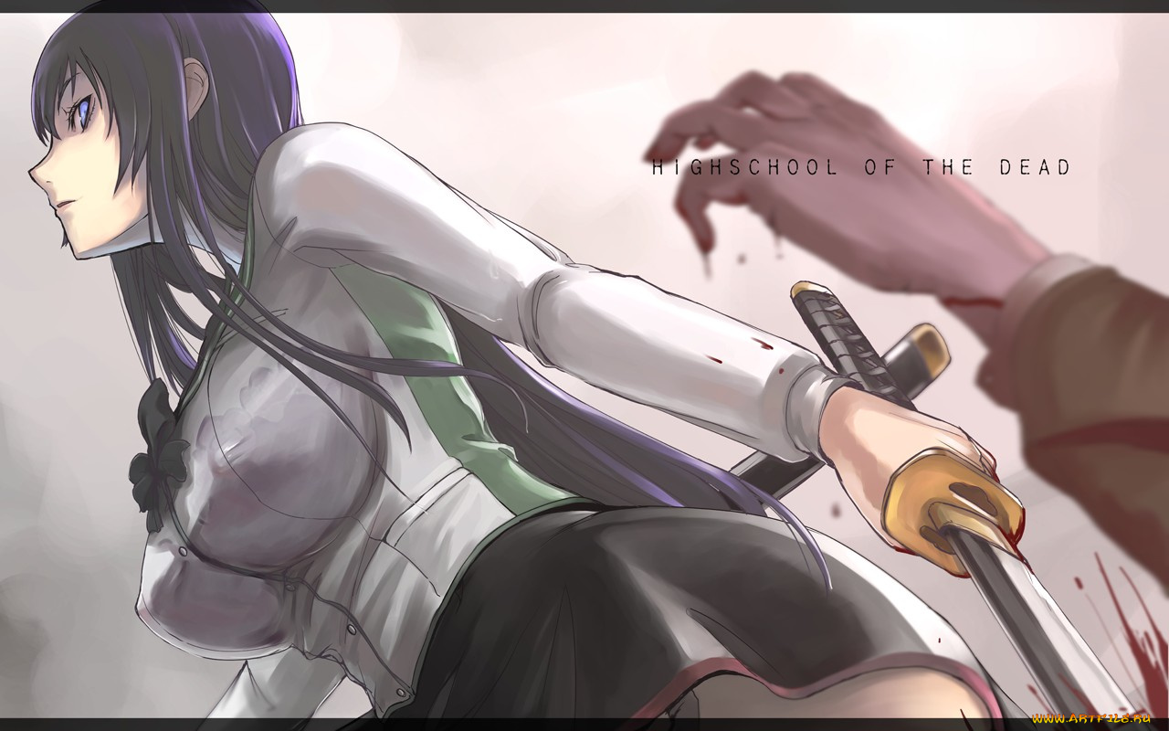 аниме, highschool, of, the, dead