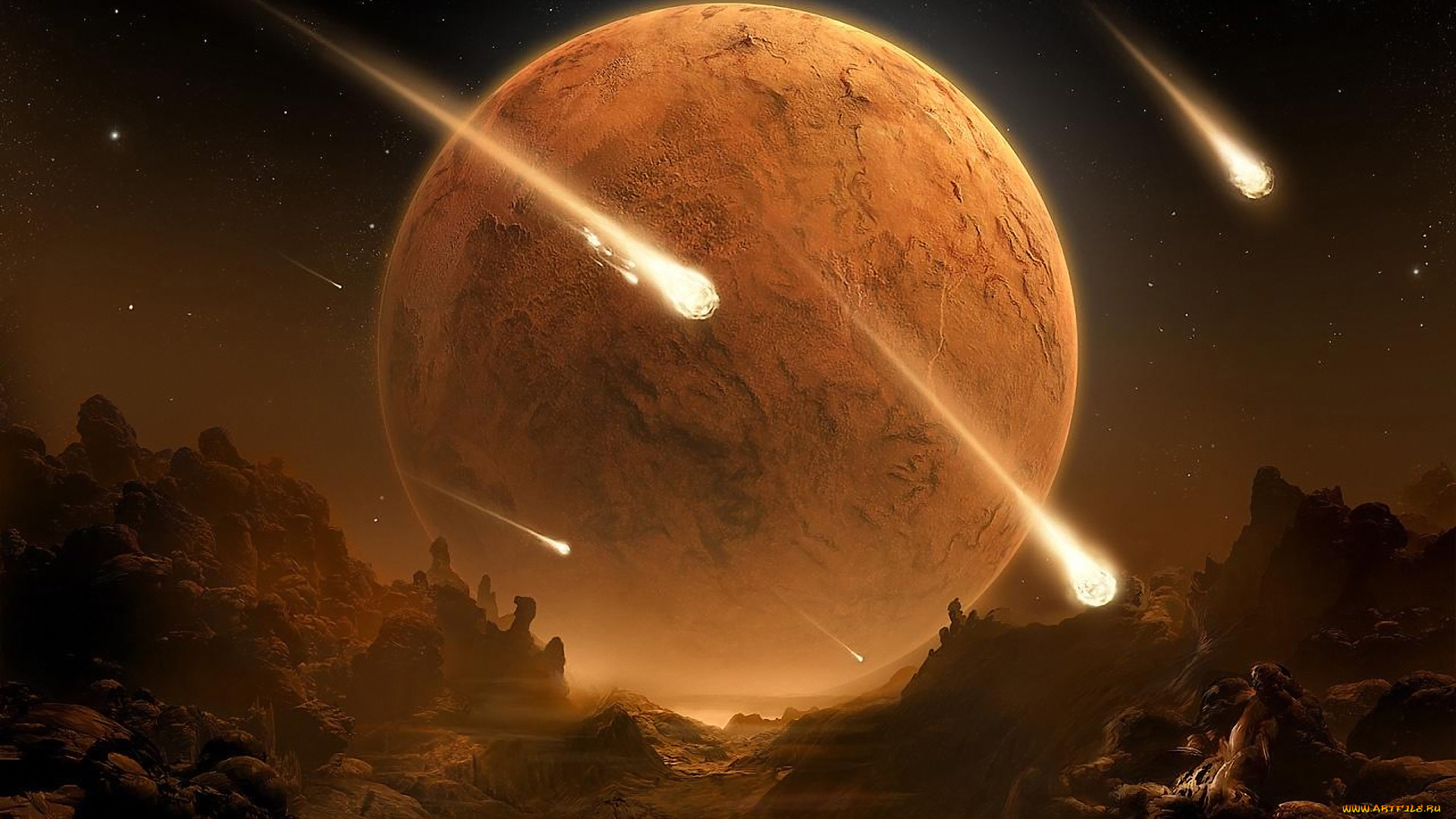 фэнтези, иные, миры, времена, планета, метеоры