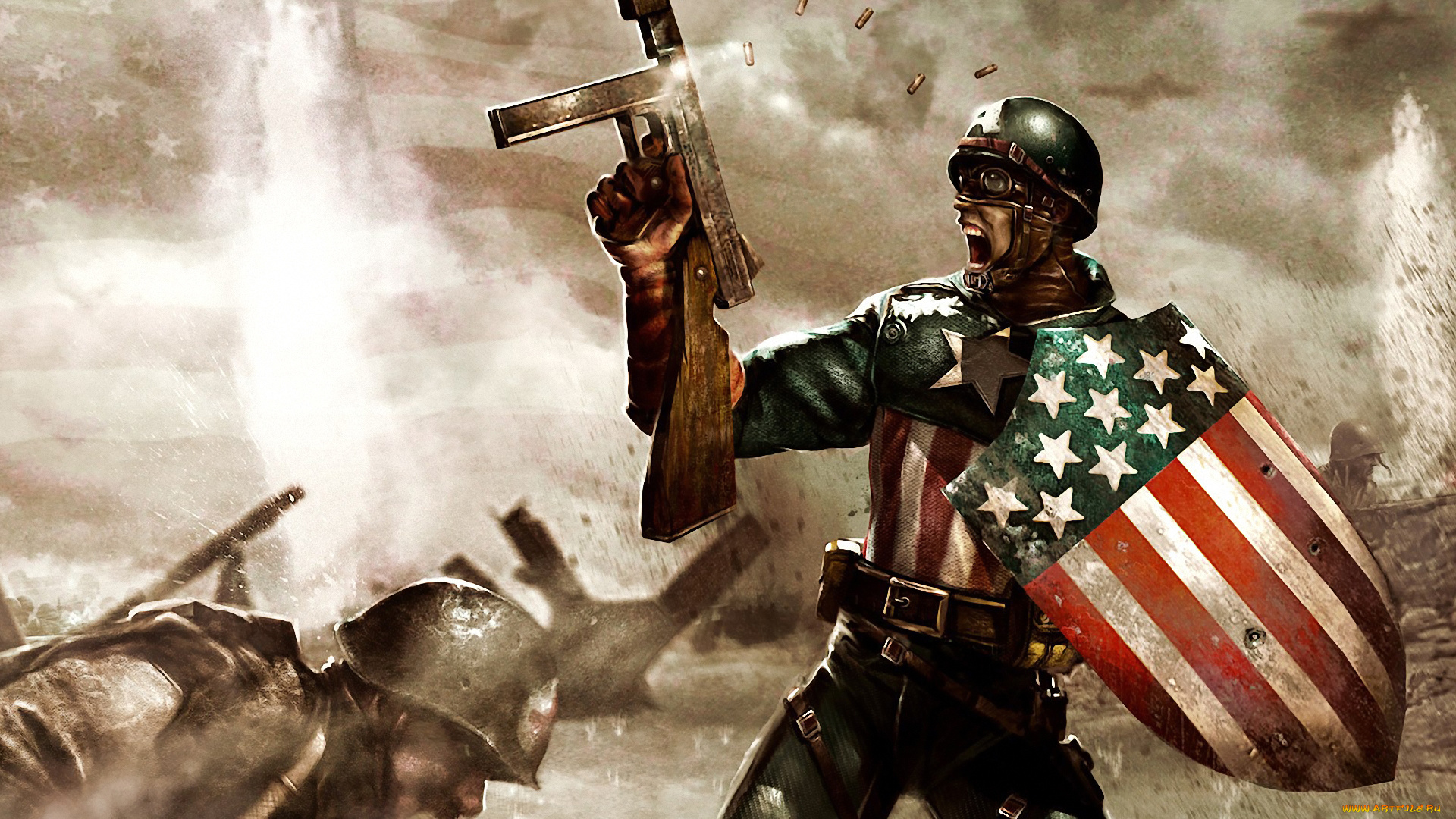 world, war, captain, america, видео, игры, ~~~другое~~~