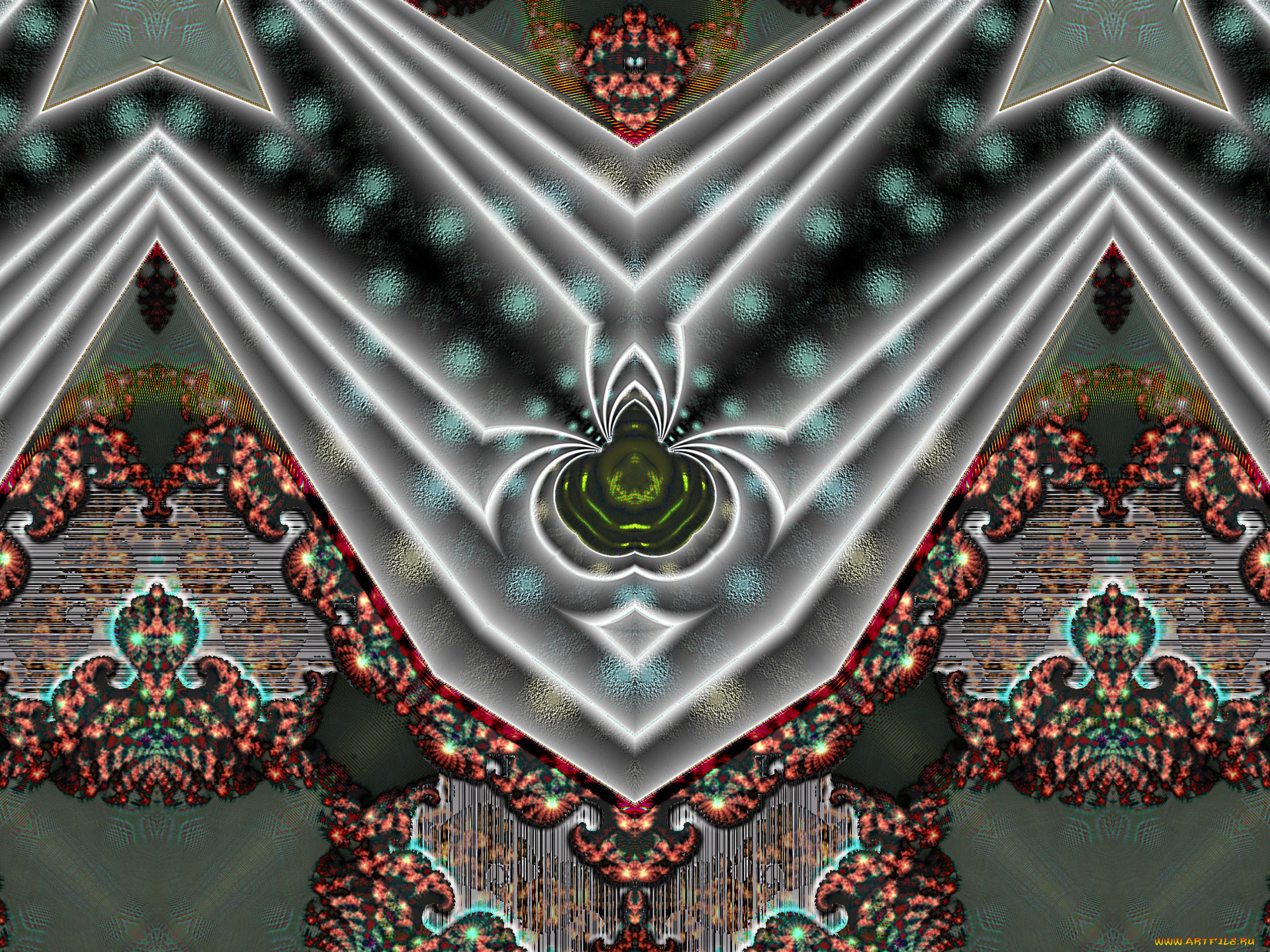 3д, графика, fractal, фракталы, абстракция