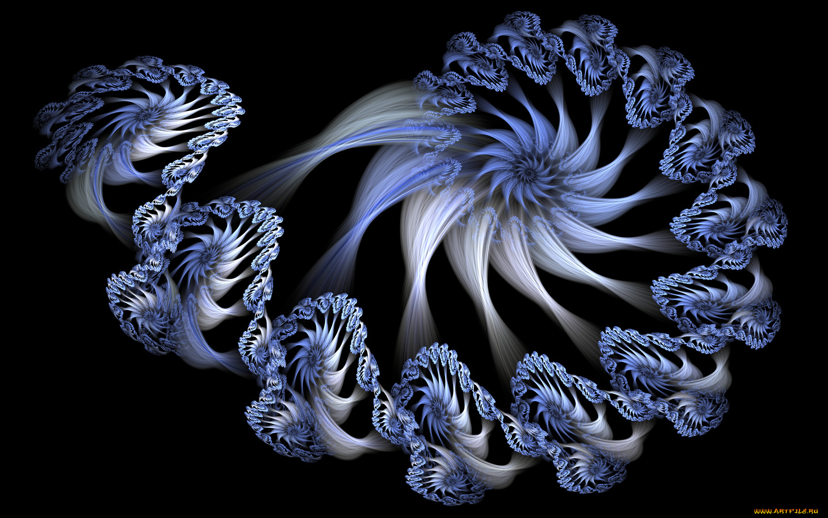 3д, графика, fractal, фракталы, фрактал, тёмный, узор