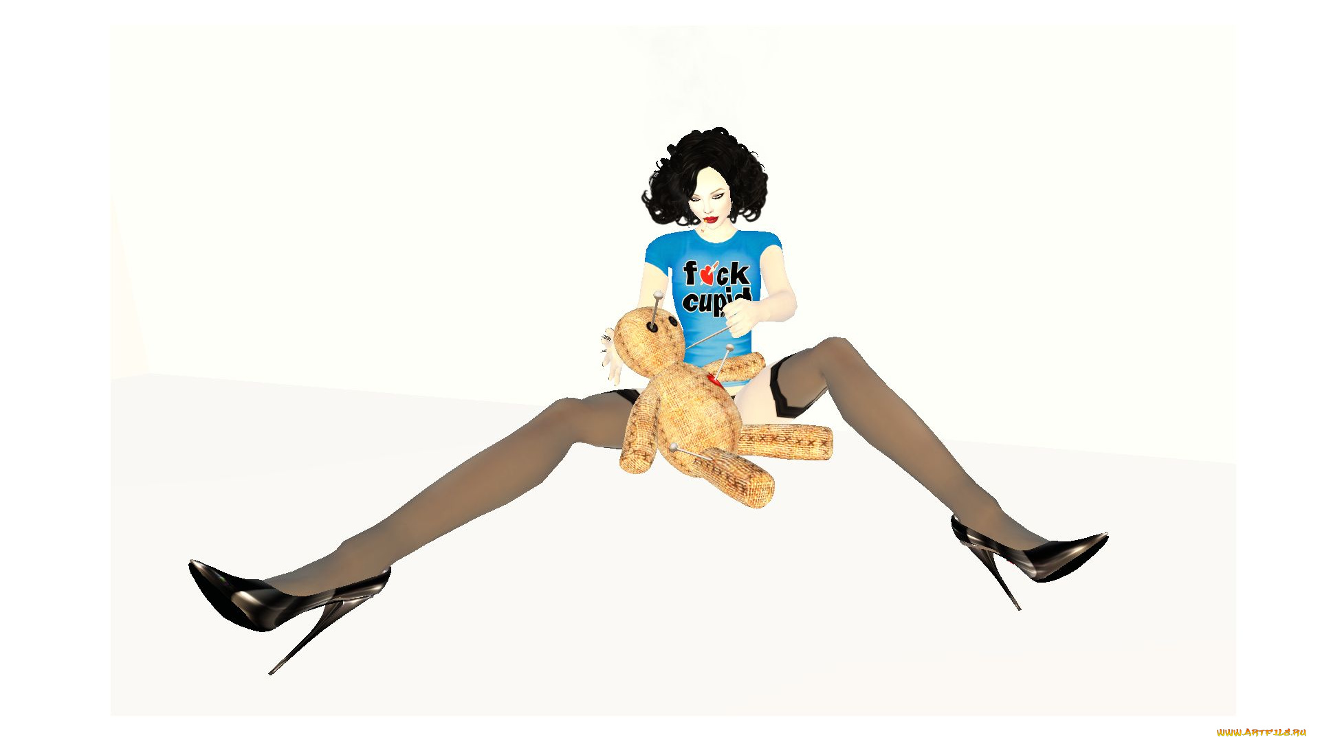 3д, графика, people, люди, девушка, туфли