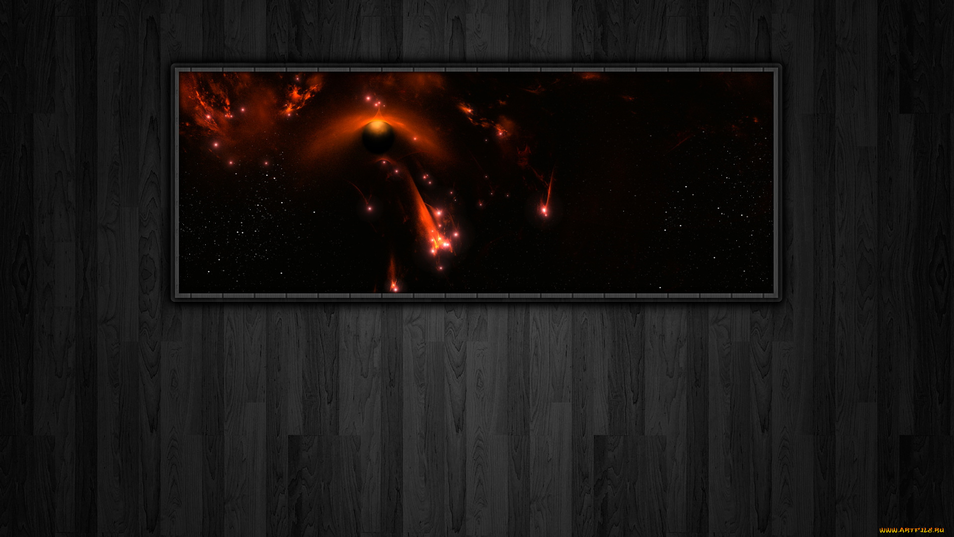 3д, графика, textures, текстуры, доски, космос, текстура, тёмный, паркет
