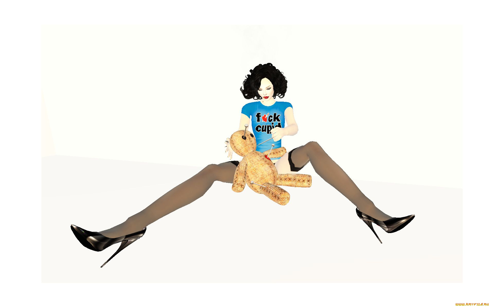 3д, графика, people, люди, девушка, туфли