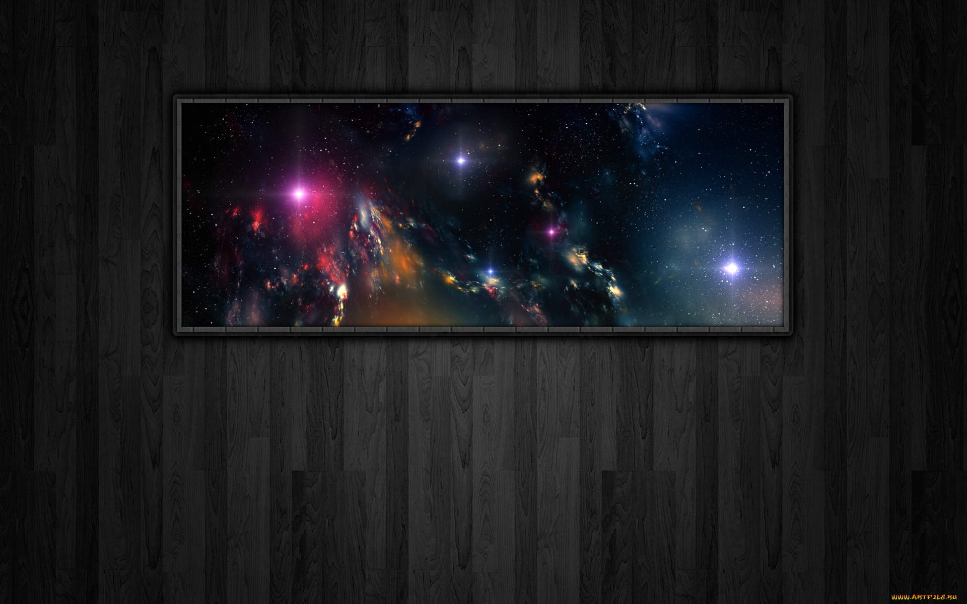 3д, графика, textures, текстуры, паркет, доски, космос, текстура, тёмный