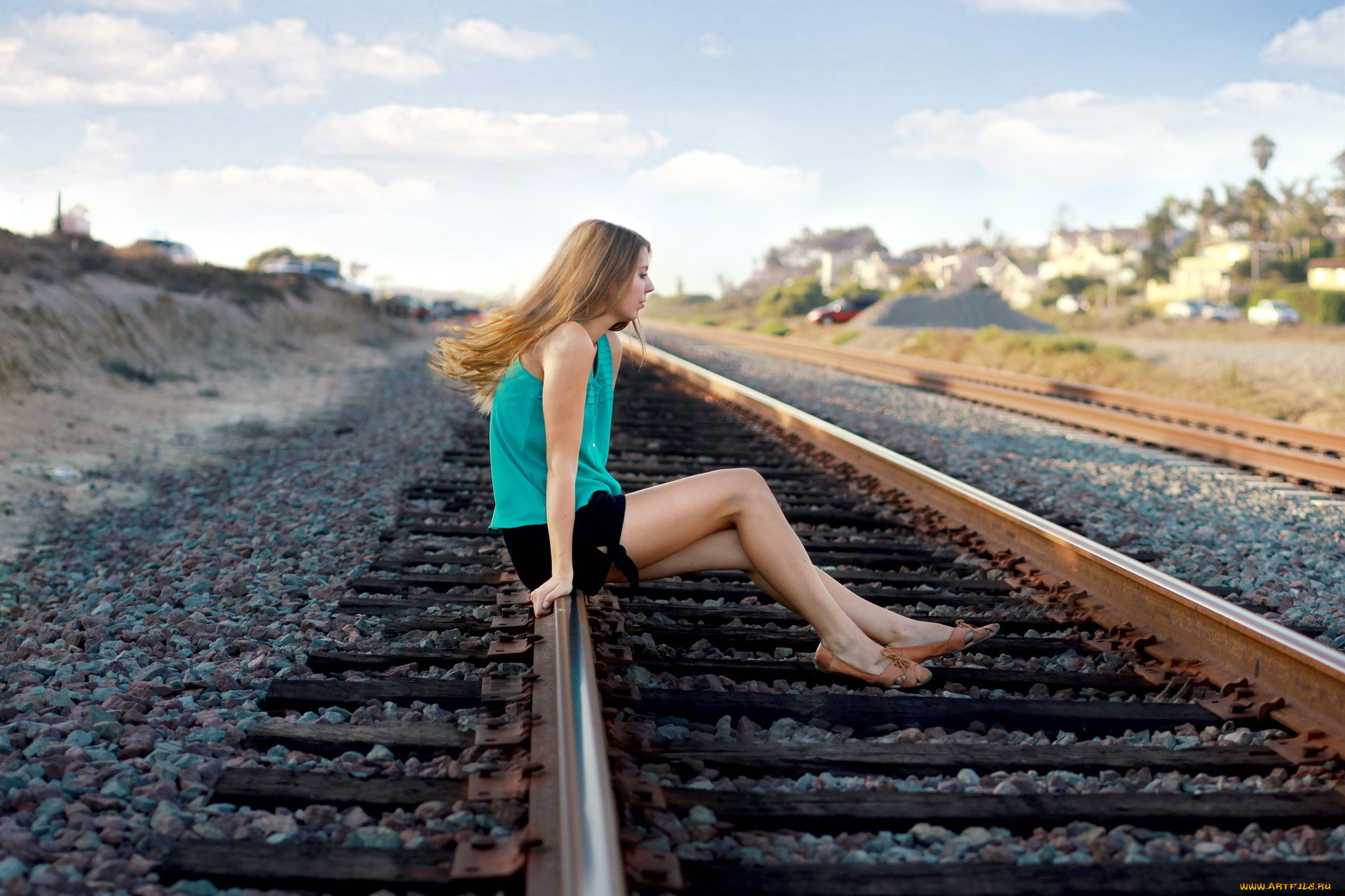 -Unsort, Блондинки, девушки, unsort, блондинки, рельсы