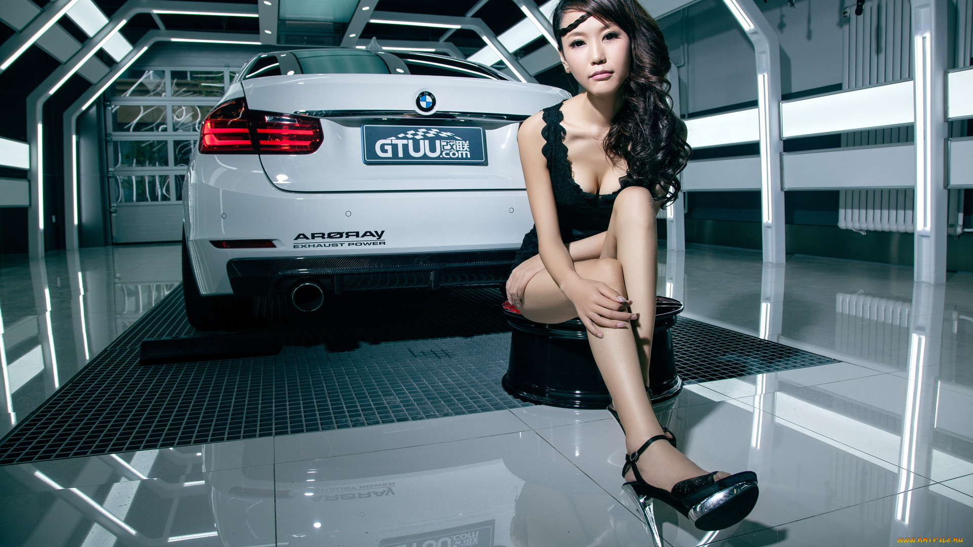 автомобили, авто, девушками, bmw, азиатка, девушка