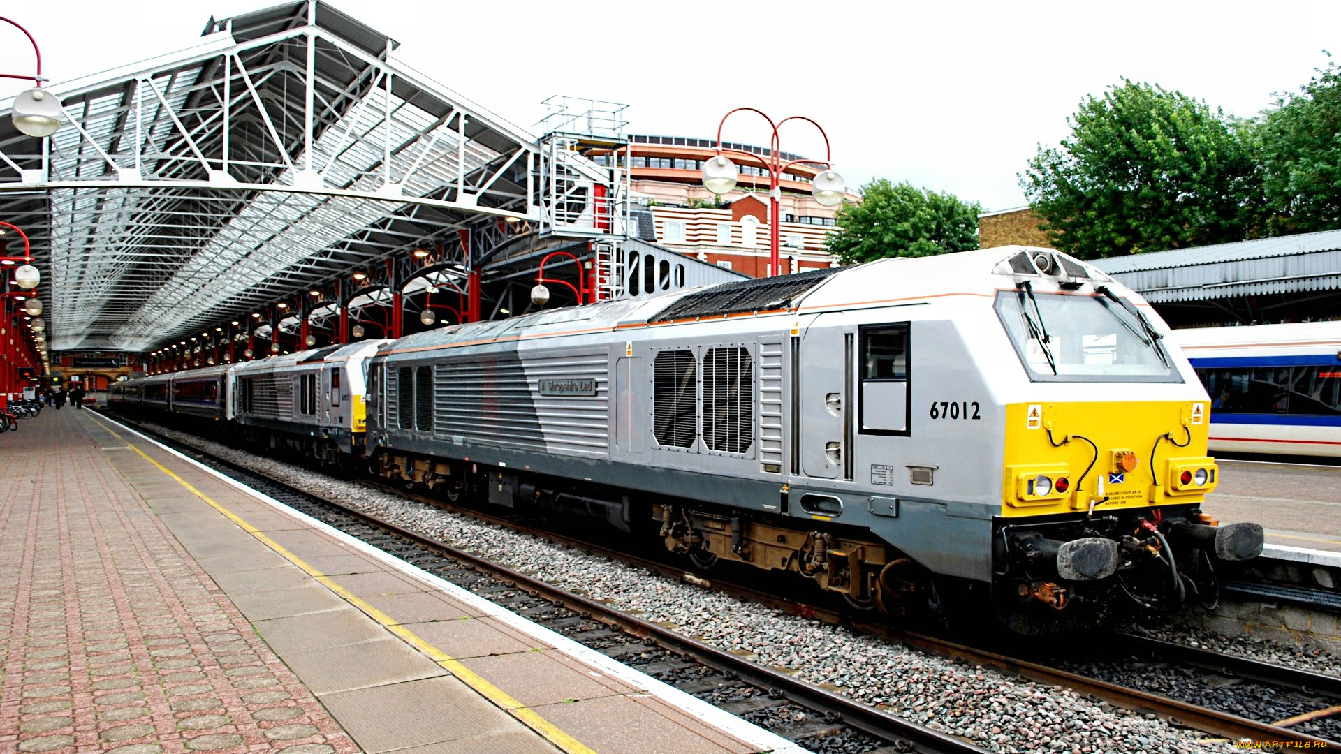 техника, поезда, локомотив, состав, рельсы, перрон, станция