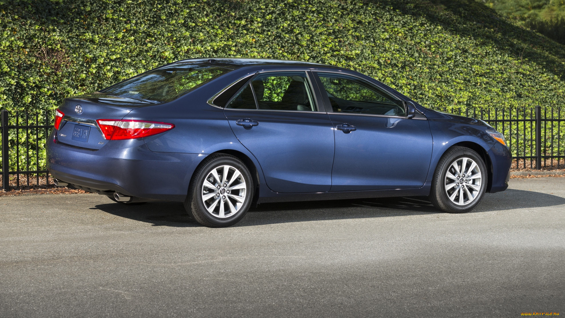 автомобили, toyota, 2015, г, camry, xle, синий