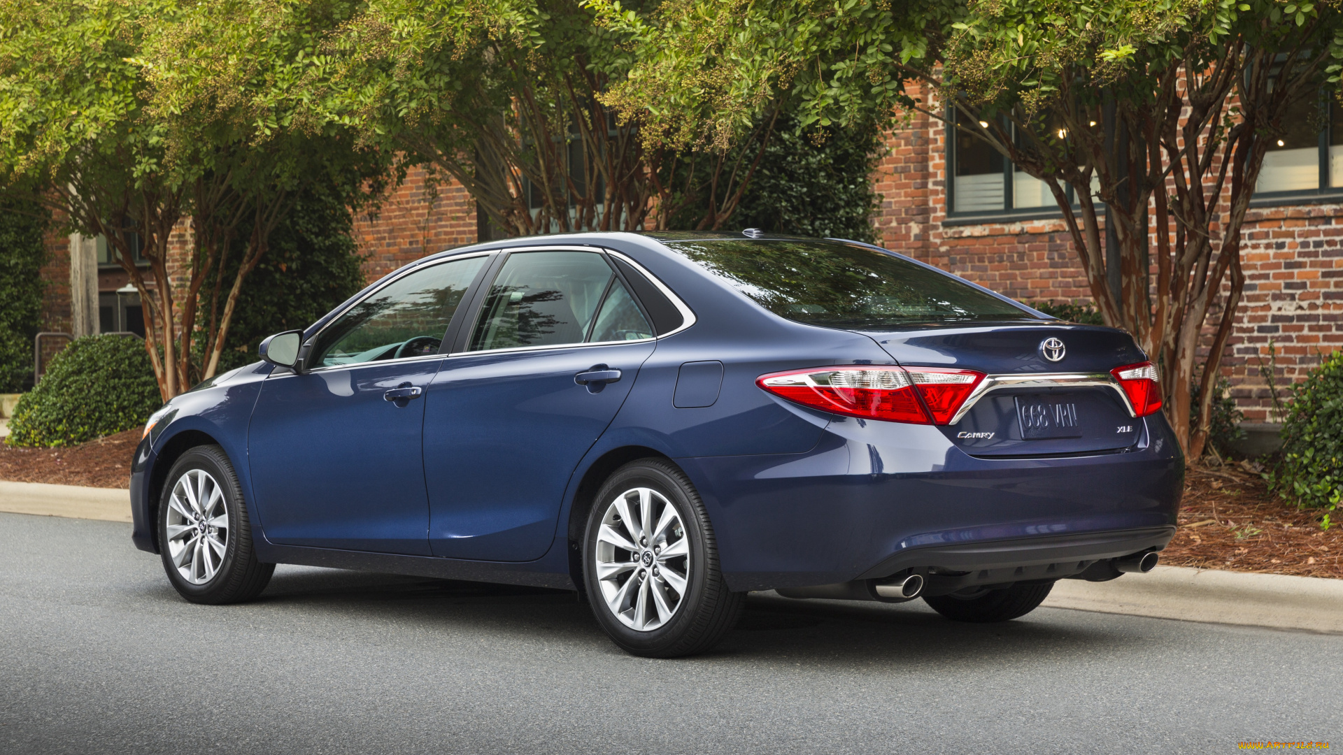 автомобили, toyota, camry, 2015, г, синий, xle
