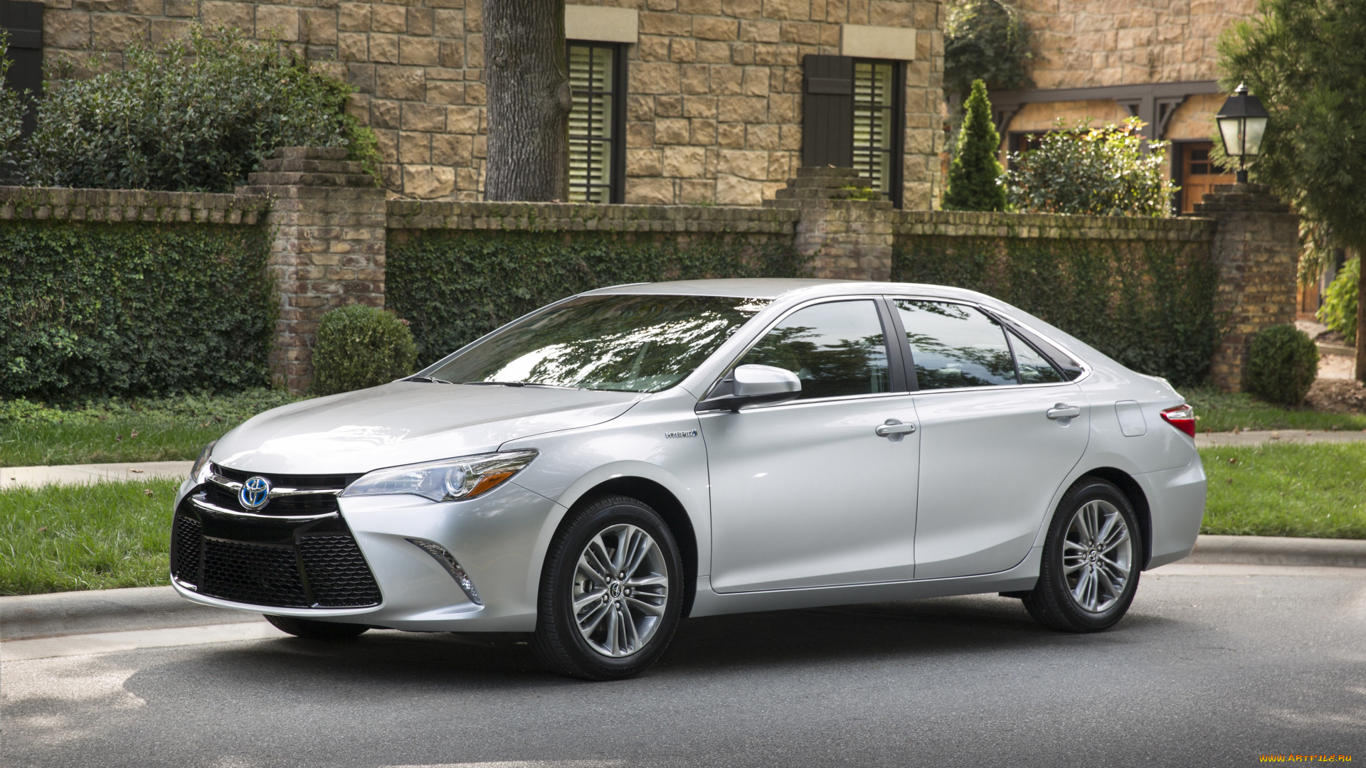 автомобили, toyota, светлый, se, hybrid, camry, 2015, г