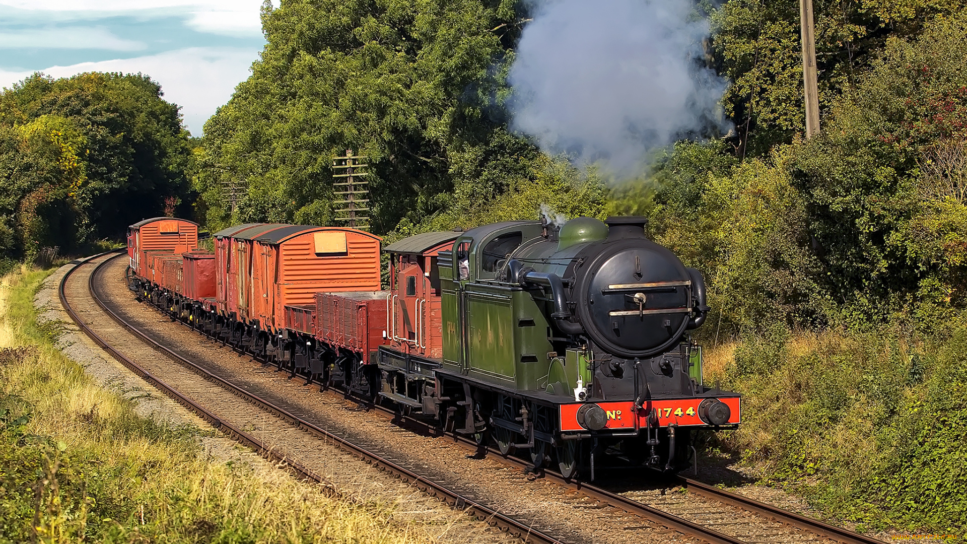 техника, паровозы, дорога, паровоз, железная