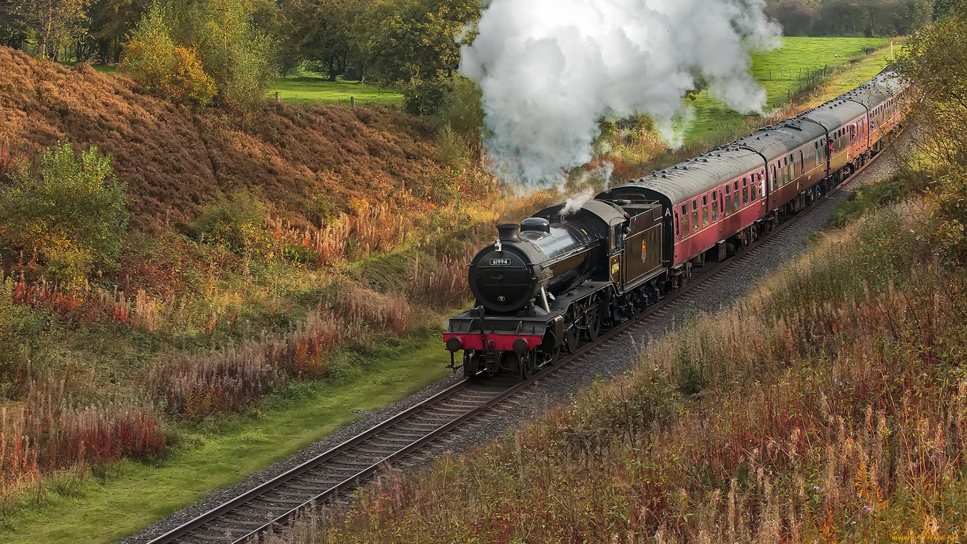 техника, паровозы, паровоз, дорога, железная
